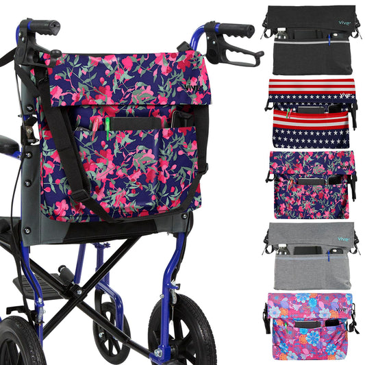 Bolsa para Silla de Ruedas Vive Negra Accesorio Grande para Adultos y Personas Mayores