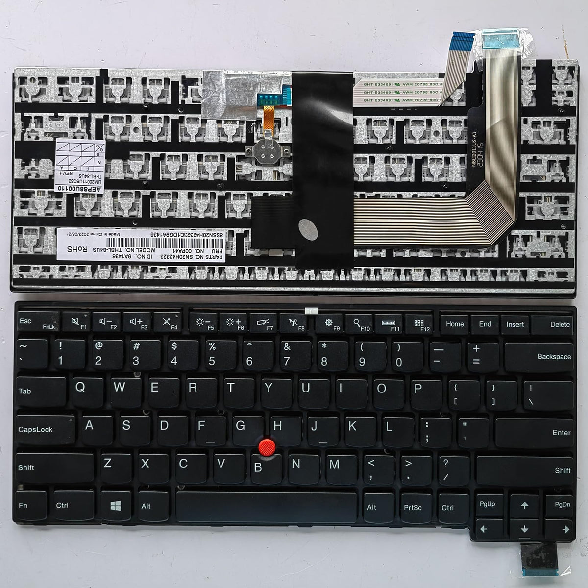 Teclado de Repuesto Siakoocty Negro con TrackPoint para Lenovo ThinkPad T460s T460p T470s T470p