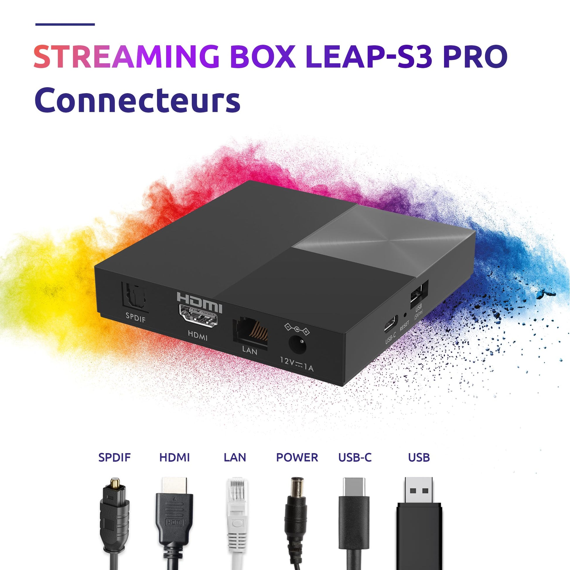 Streamingbox STRONG Leap-S3 Pro 4K UHD Ethernet Android Wi-Fi 6 Chromecast Control de Voz Google Dolby Atmos Vision