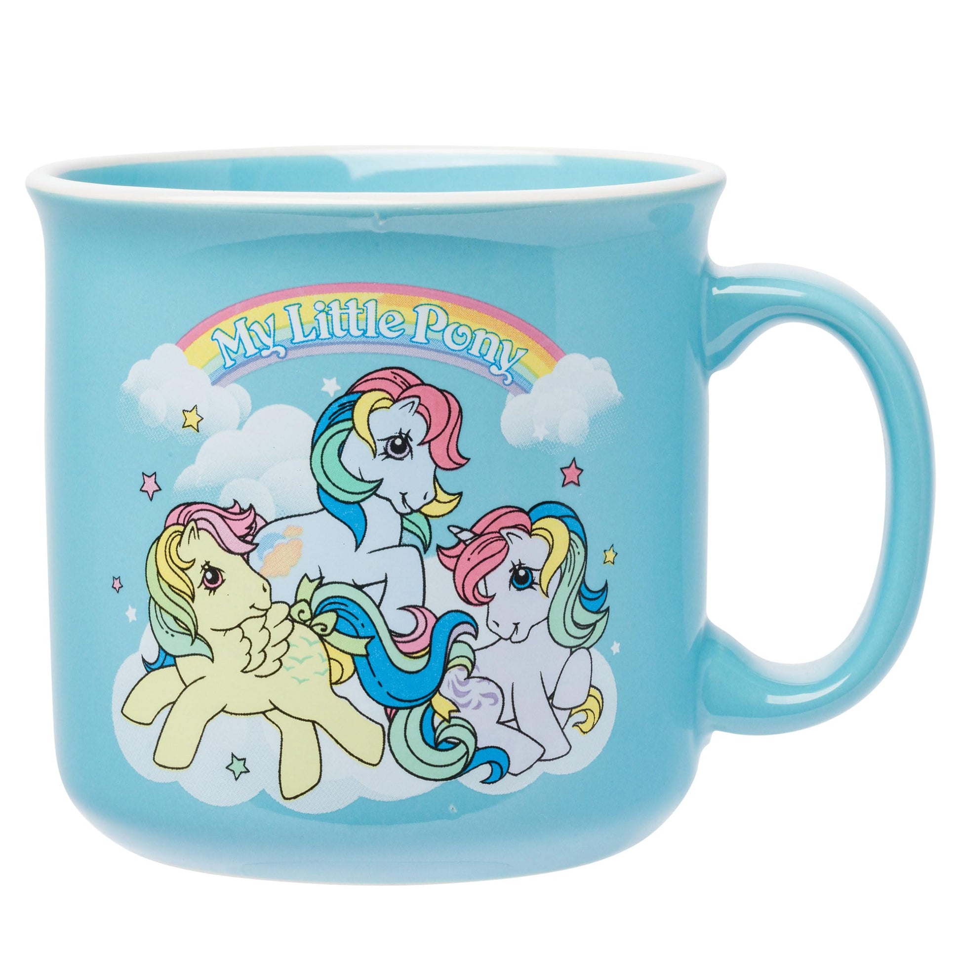 Taza de Cerámica Silver Buffalo My Little Pony Violeta Skydancer, Luz del Sol y Viento 20 Onzas