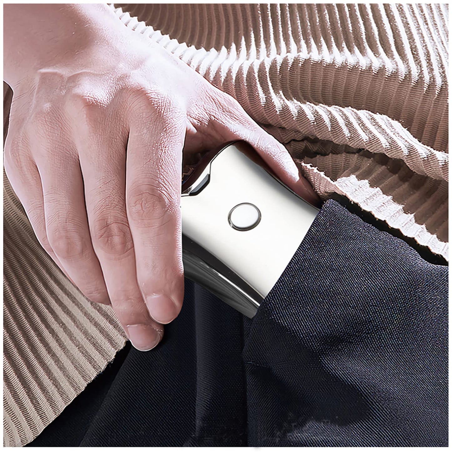 Mini afeitadora eléctrica de viaje para hombres - maquinilla de afeitar electrónica lavable de bolsillo - afeitadora de barba inalámbrica portátil recargable para hombres - afeitado eléctrico rotativo en seco y húmedo