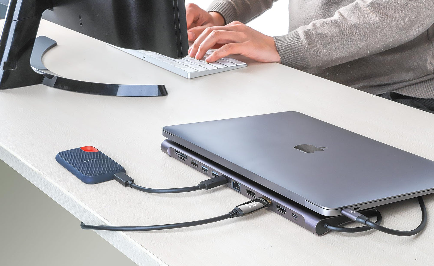 Manhattan USB-C Dock/HUB/Reader 10-Port
