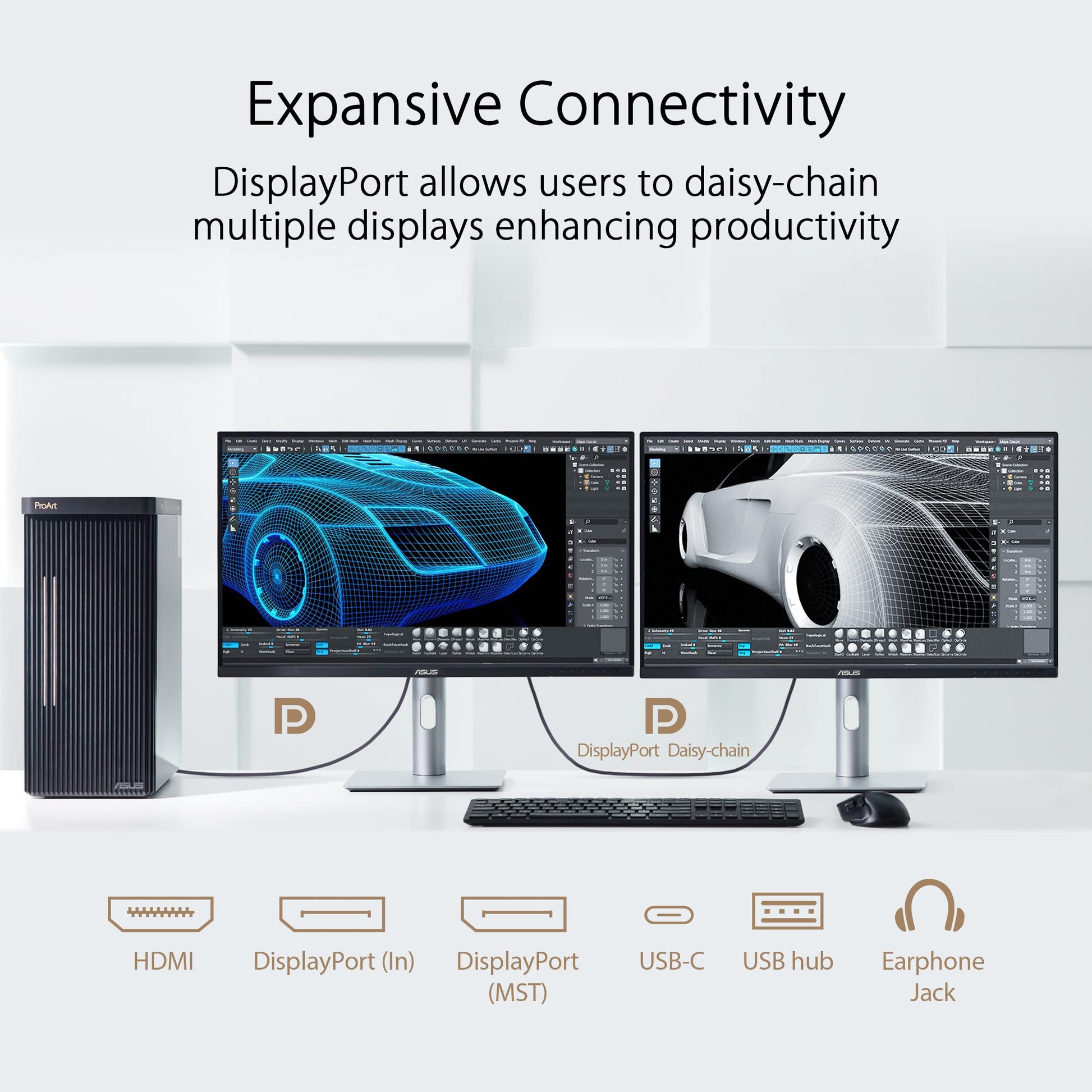 ASUS Monitor Profesional ProArt Display PA279CRV: 27 Pulgadas, IPS, 4K UHD (3840x2160), 99% DCI-P3, 99% Adobe RGB, precisión de Color ΔE < 2, verificado por Calman, USB-C PD 96W, VESA DisplayHDR 400