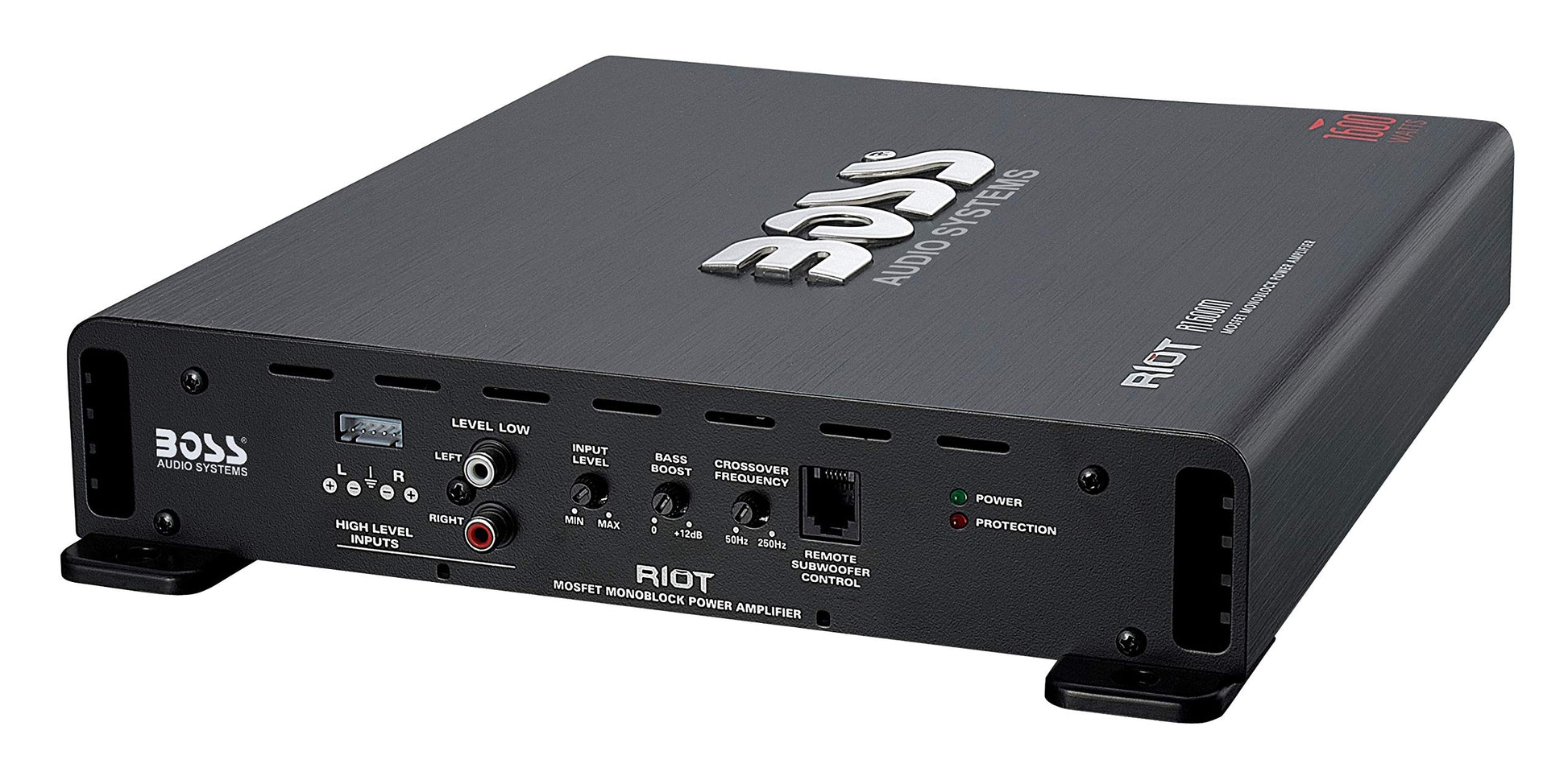 Boss Audio Amplificador de Energía MOSFET DE de 2 Canales, con Control Remoto para Nivel del Subwoofer