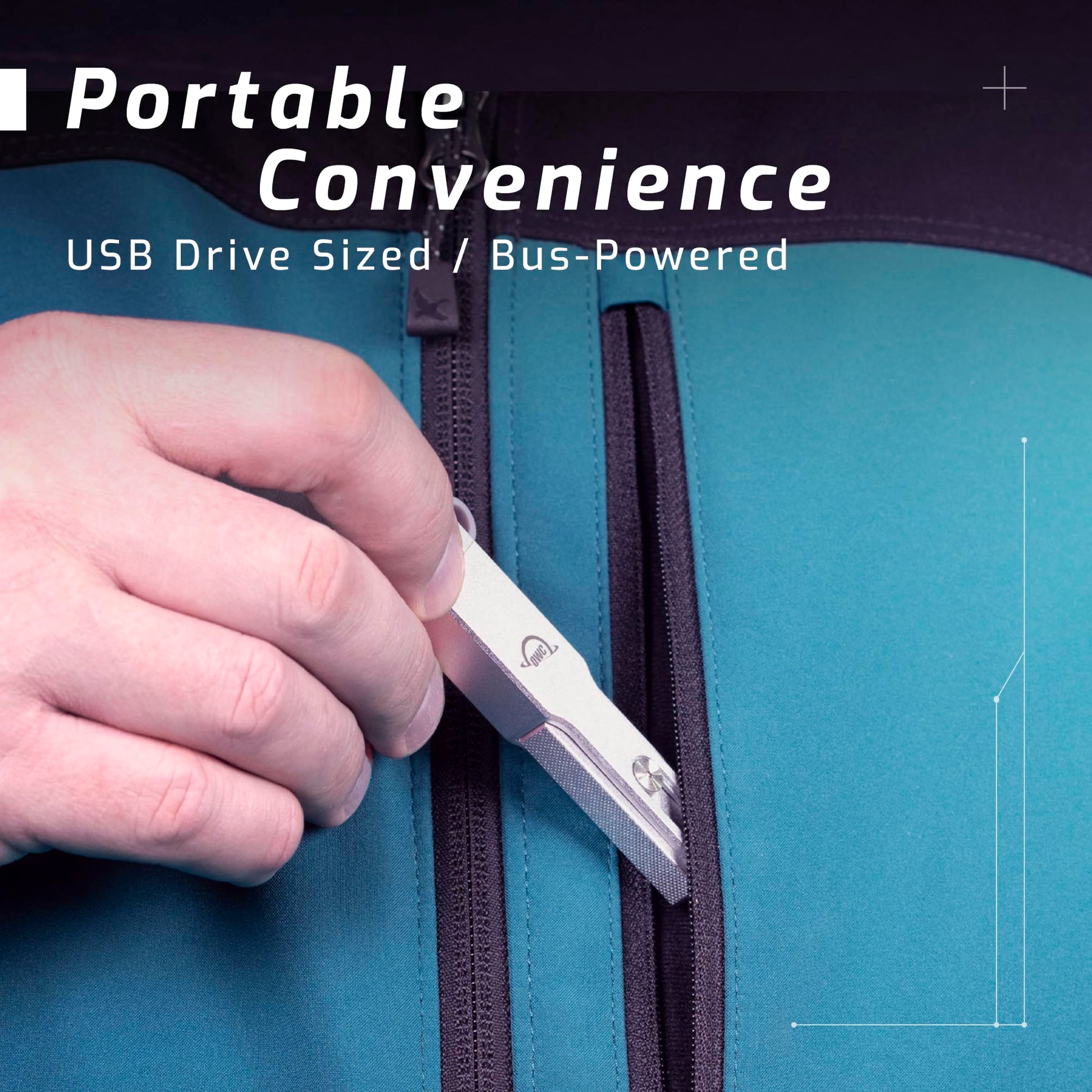 SSD NVMe Portátil OWC Envoy Pro mini 500GB USB-C y USB-A 10Gb/s