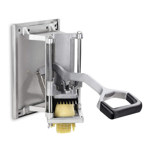 Cortador de Papas Fritas New Star Foodservice Extra Resistente 3/8 Pulgadas con Soporte de Pared