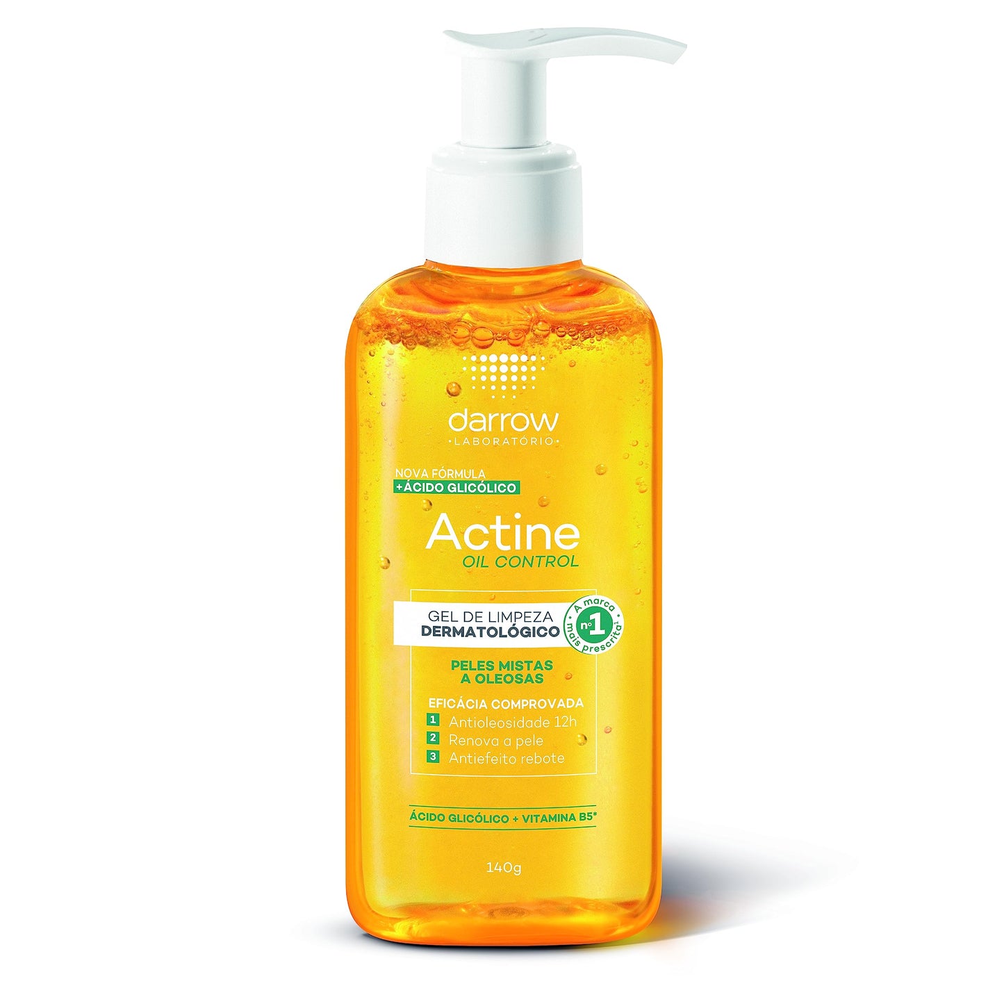 Darrow Actine Oil Control Gel Limpiador con Vitamina C, 140ml