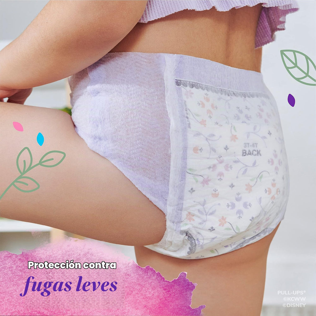Pull-Ups New Leaf - Pantalones de entrenamiento para niñas (3T-4T, 16 unidades)