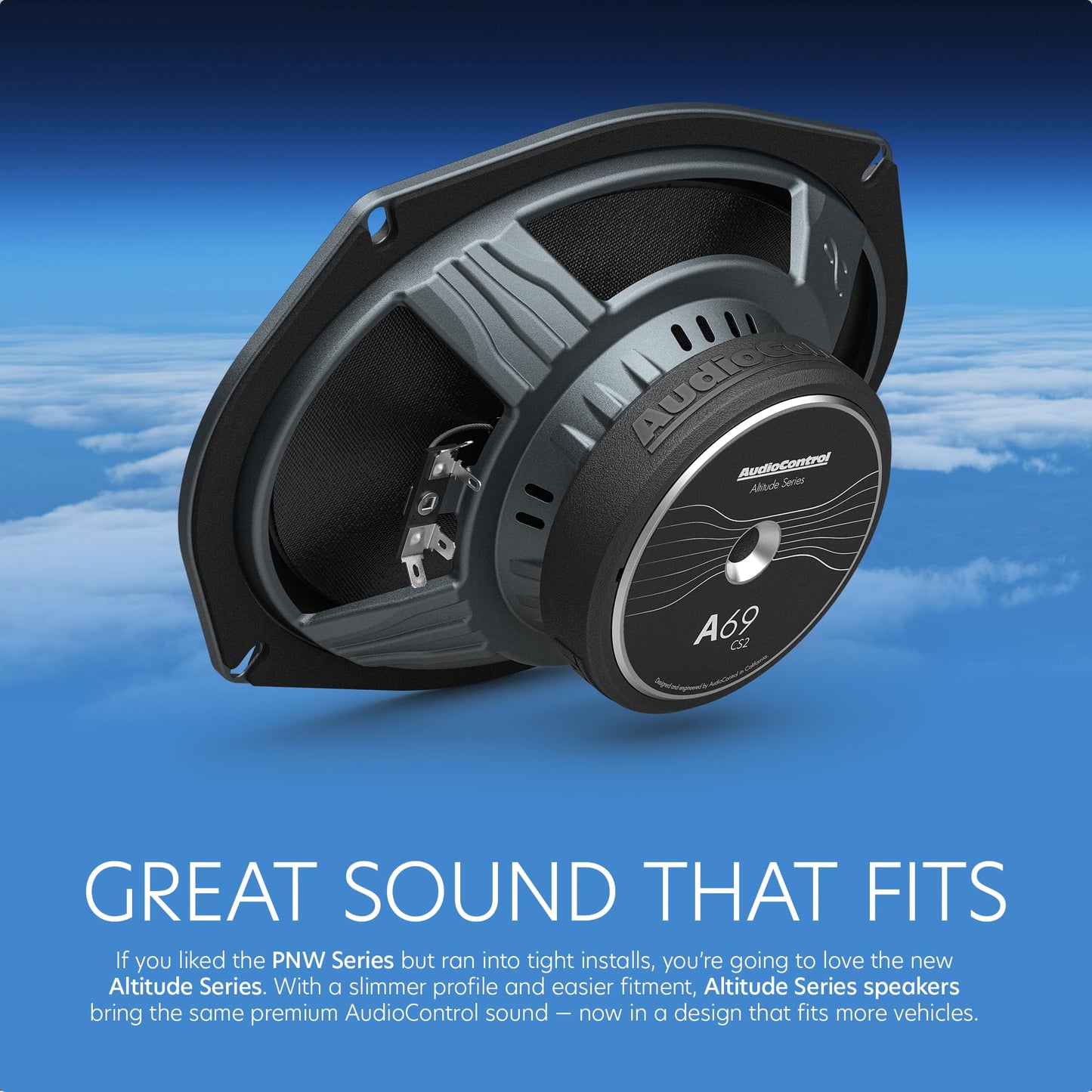 AudioControl Altitude Series 6x9 Component Speaker Set con tweeters de 1"