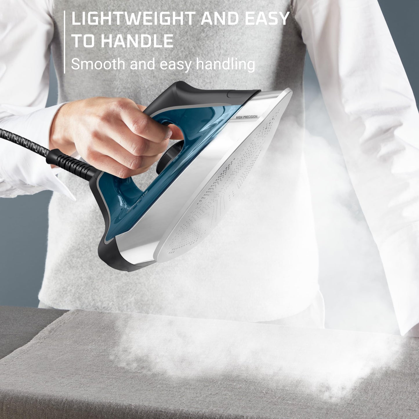 Plancha de Vapor Rowenta Perfect Steam Pro 1800 W con Suela MicroSteam400HD