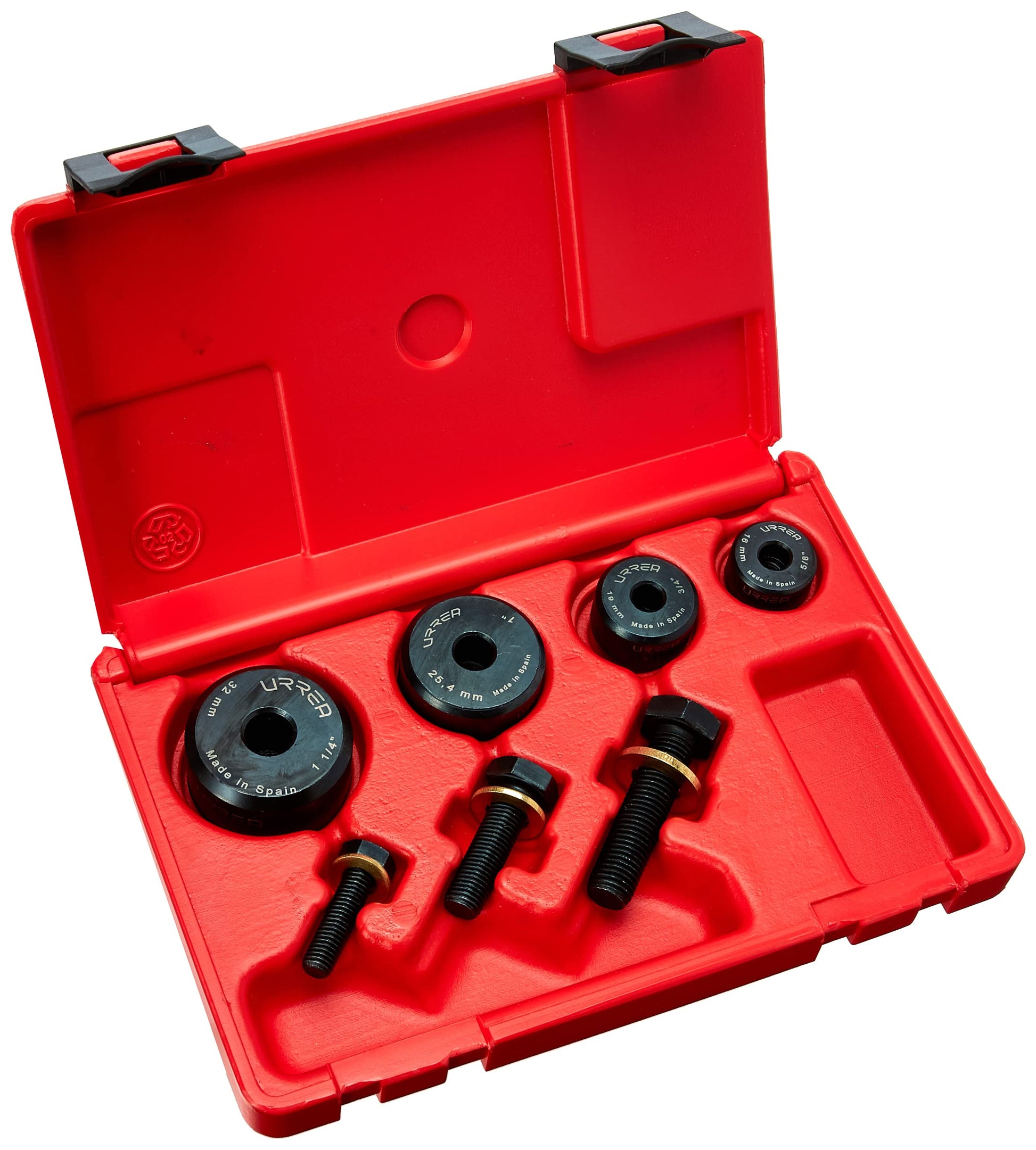 Juego de Sacabocados Urrea 7 Piezas 5/8" a 1-1/4" para Láminas