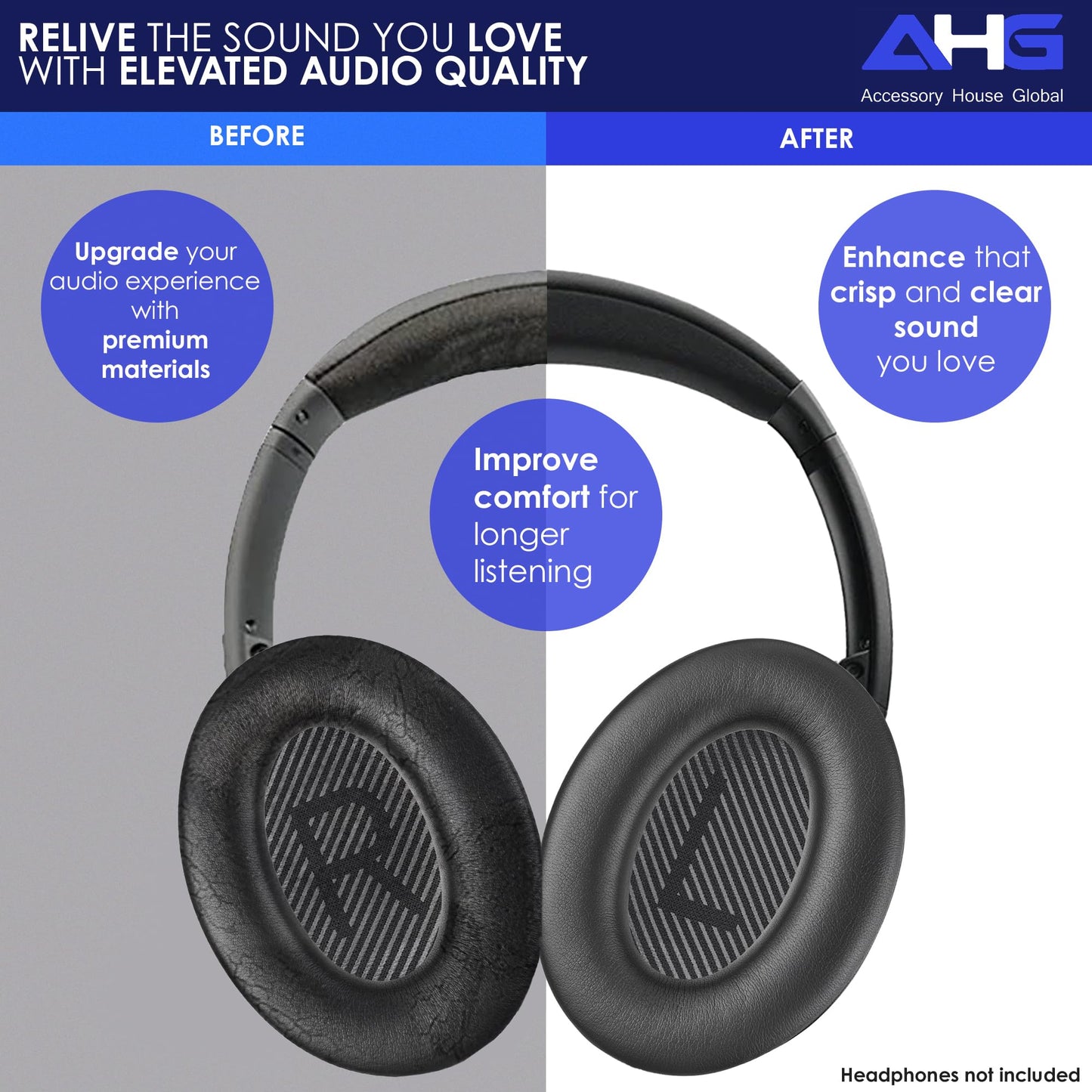 Bose QuietComfort (edición 2023), QC45, QCSE, QC35, QC35 II Combo Pack (AHG-QC-2023-BLACK-COMBO)