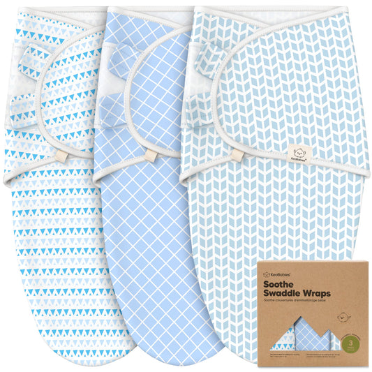 Paquete de 3 Sacos de Dormir orgánicos para bebés – Pañales para recién Nacidos, bebés de 0 a 3 Meses, bebés, niños, Saco de Dormir Suave y cómodo, Mantas para bebés recién Nacidos, fáciles de Usar