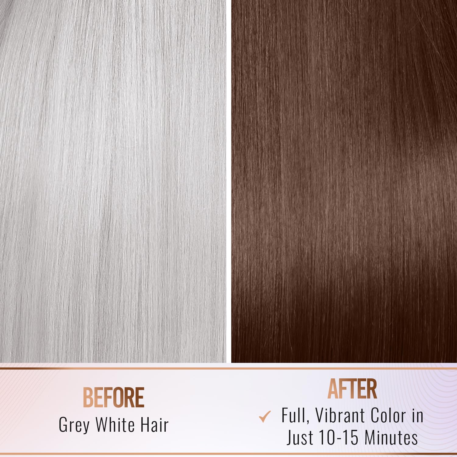 Herbishh Hair Color Shampoo for Gray Hair– Hair Dye Shampoo with Argan Hair Mask–Tamaño de viaje-Tiñe el cabello en minutos–Color de larga duración–10pack+1pack (Chestnut Brown)