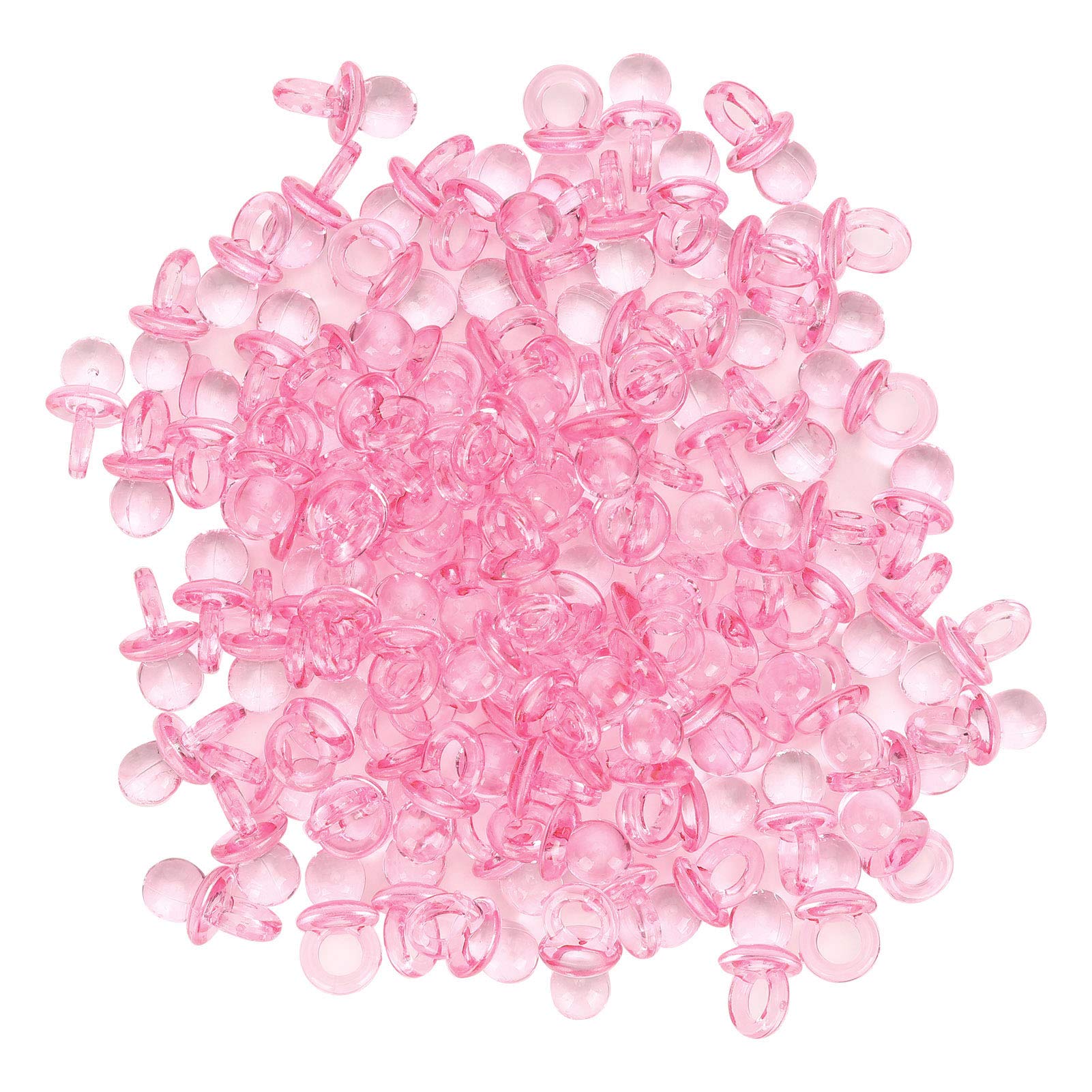 Chupetes Acrílicos Fiesta Bebé Rosa Decoración para Bautizo