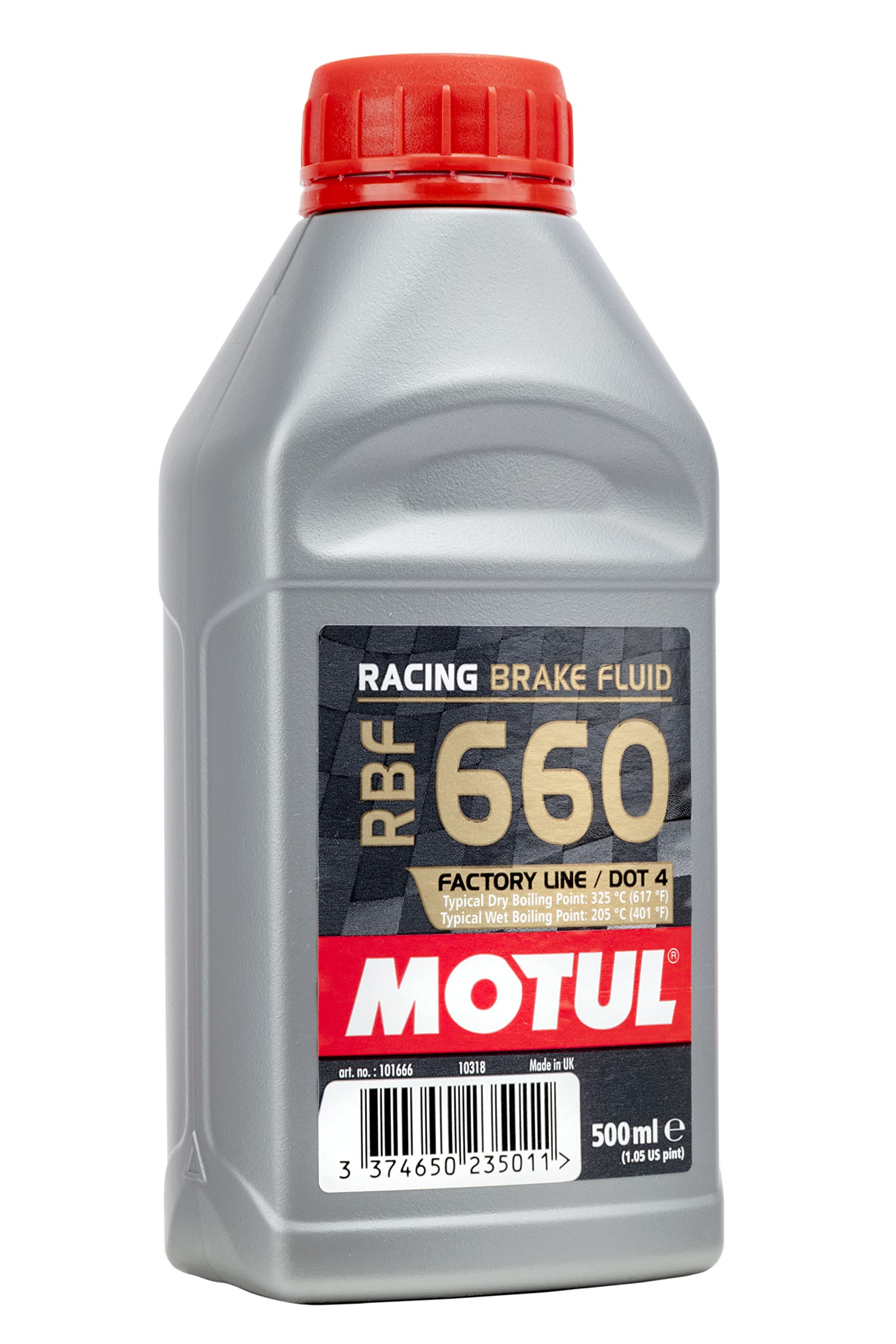 Líquido de Frenos de Carreras Motul 101667 Sintético 500 ml RBF 660 Dot-4