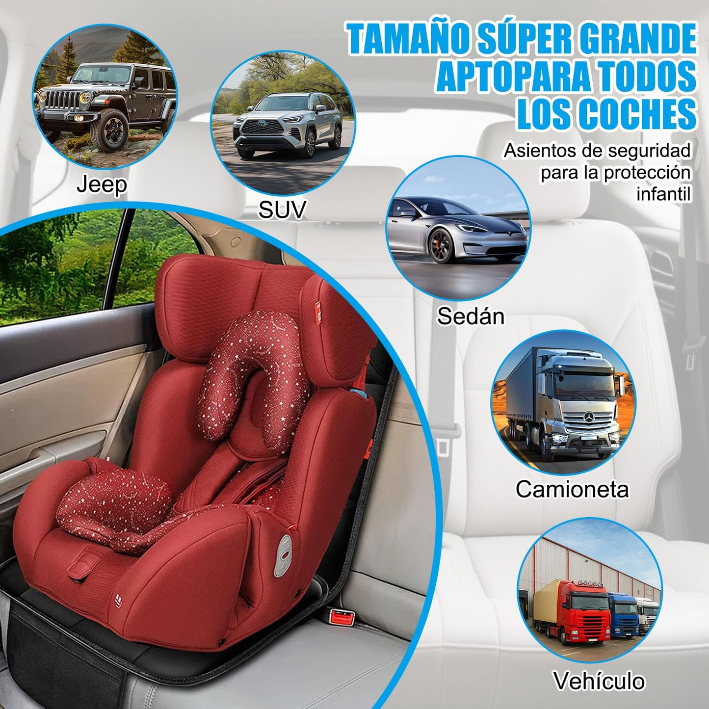 COSTRN Cubre Asientos para Auto Juego de 2 Piezas Oxford