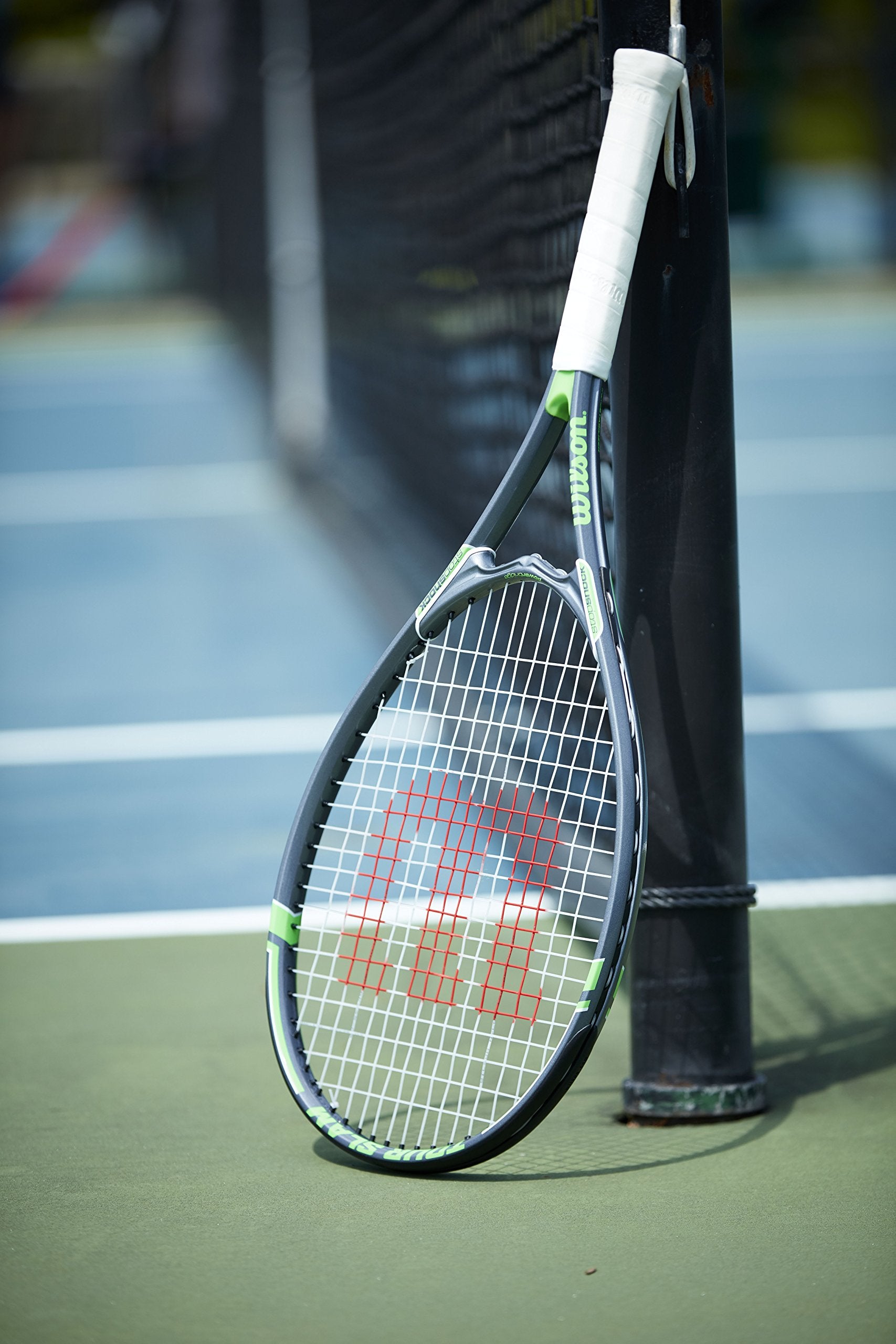 Raqueta de Tenis Wilson Negro Verde Tour Slam Strung