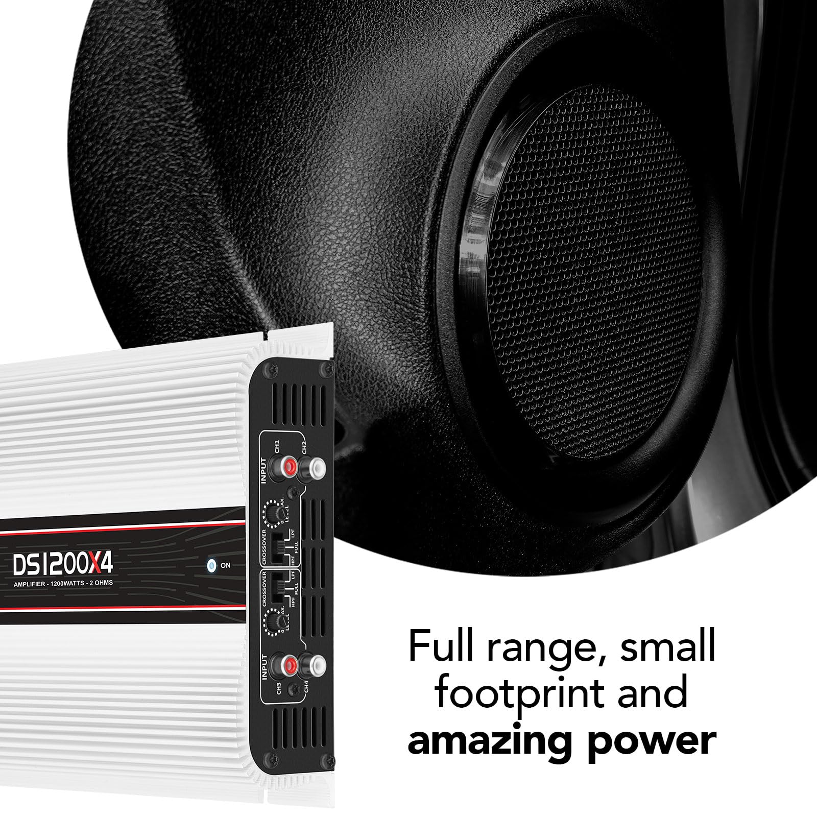 Amplificador Taramps DS 1200 x 4 ohmios 4 canales 1200 vatios