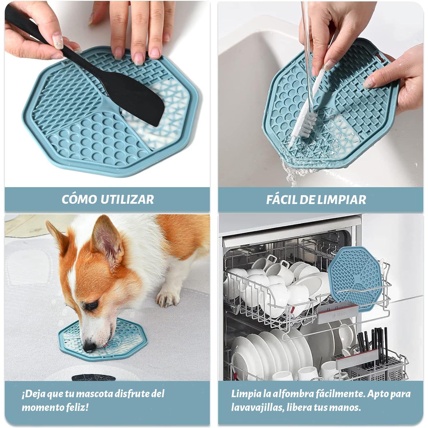 Comedero Lento para Perros, Cuenco Antideslizante para Perros de Comida Lenta, fácil de digerir y Absorber el Cuenco de Comida Lenta, comedero Lento para Perros, Alimentador Tazón 2 En 1 para Perros