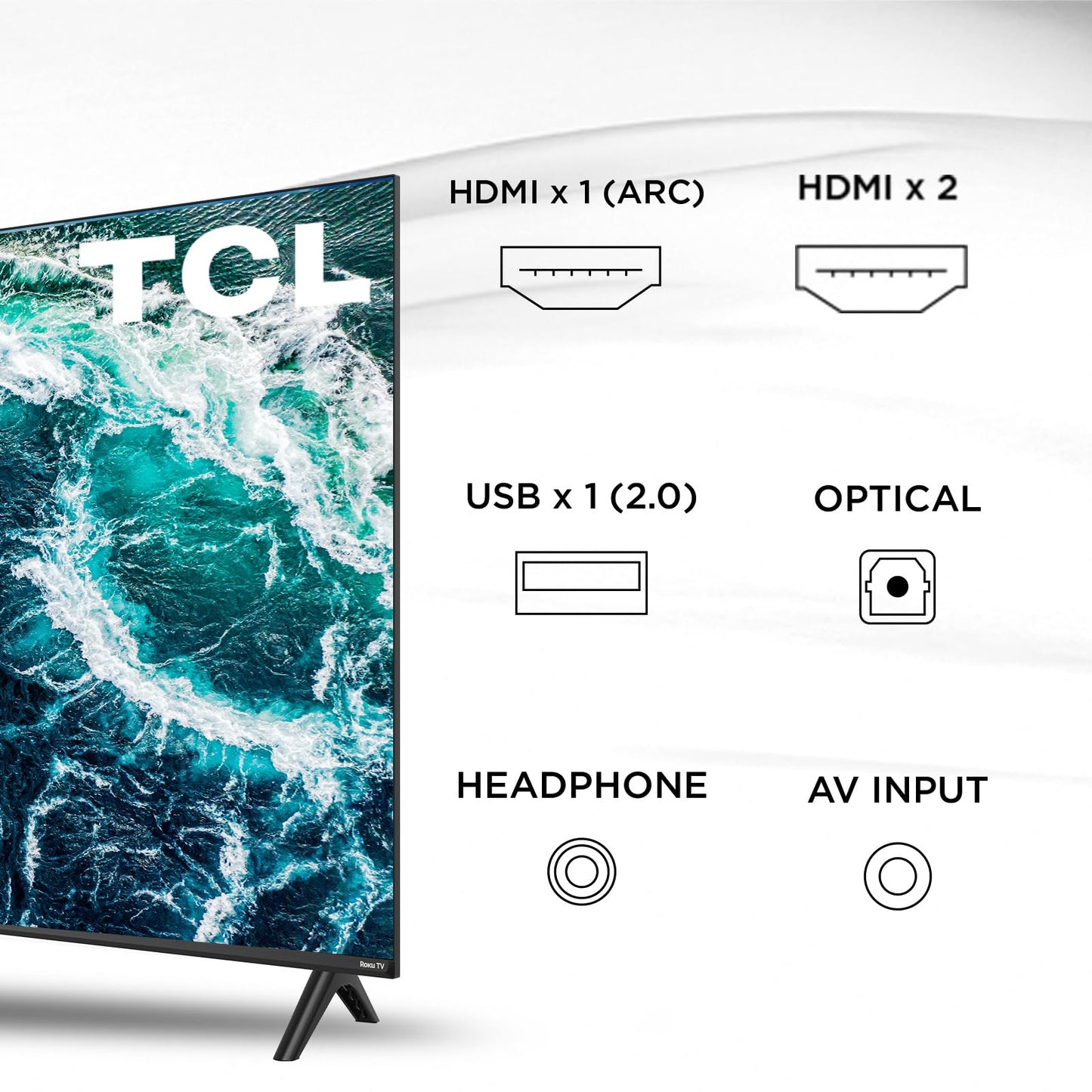 TCL Smart TV Pantalla 32" 32S310R FHD 2K