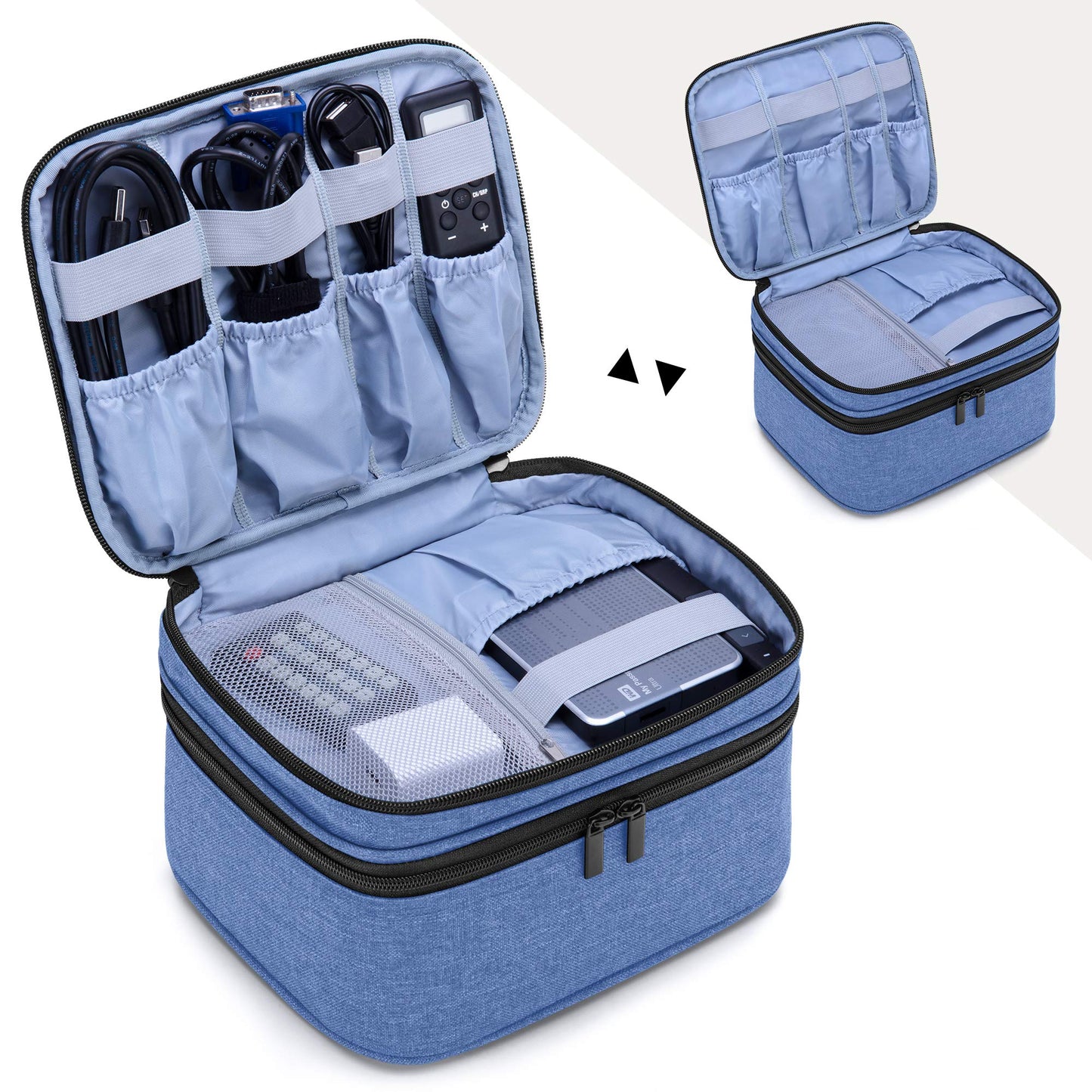 LUXJA Bolsa de transporte compatible con DR.J Mini proyector, azul