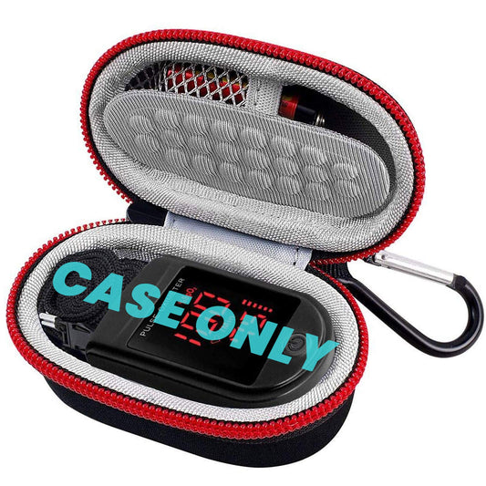 Oxímetro de Pulso Zacurate Negro con Funda Compatible para Monitor de Saturación de Oxígeno en Sangre