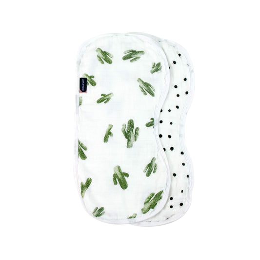 Bebe au Lait Oh So Soft - Juego de tela de muselina para bebé, Saguaro y Dottie
