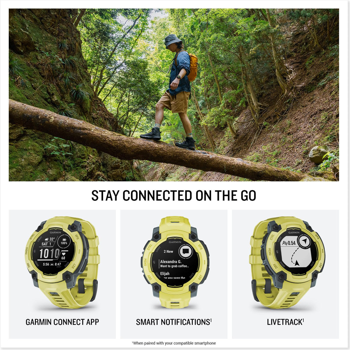 Reloj Garmin Instinct Electric Lime 45 mm