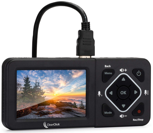 ClearClick HD Video Capture Box Ultimate - Captura y transmite vídeo desde HDMI, RCA, VHS, VCR, DVD, videocámaras, Hi8