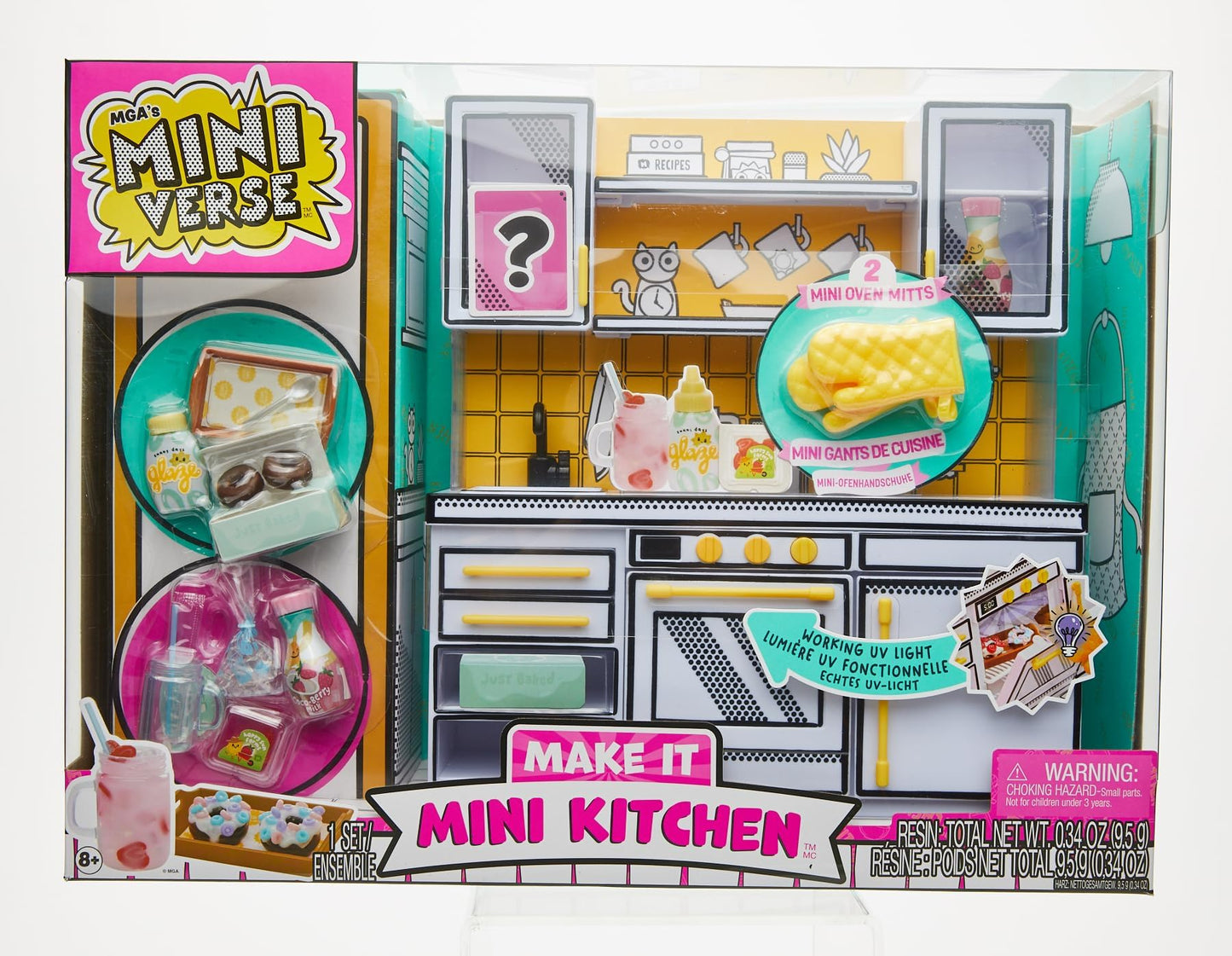 Juego de Cocina DIY MGA's Miniverse Mini en Rojo con Luz UV para Niños Mayores de 8 Años