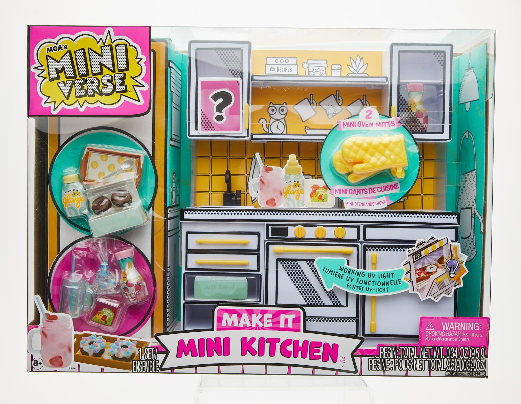Juego de Cocina DIY MGA's Miniverse Mini en Rojo con Luz UV para Niños Mayores de 8 Años