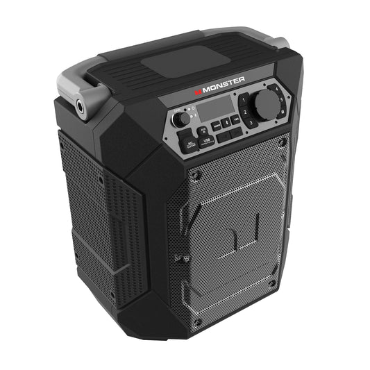 Monster Rocker 270 Sport | Altavoz inalámbrico portátil para interiores y exteriores, 60 vatios, hasta 24 horas de tiempo de reproducción, IPX4 resistente al agua, se conecta a otro altavoz TWS