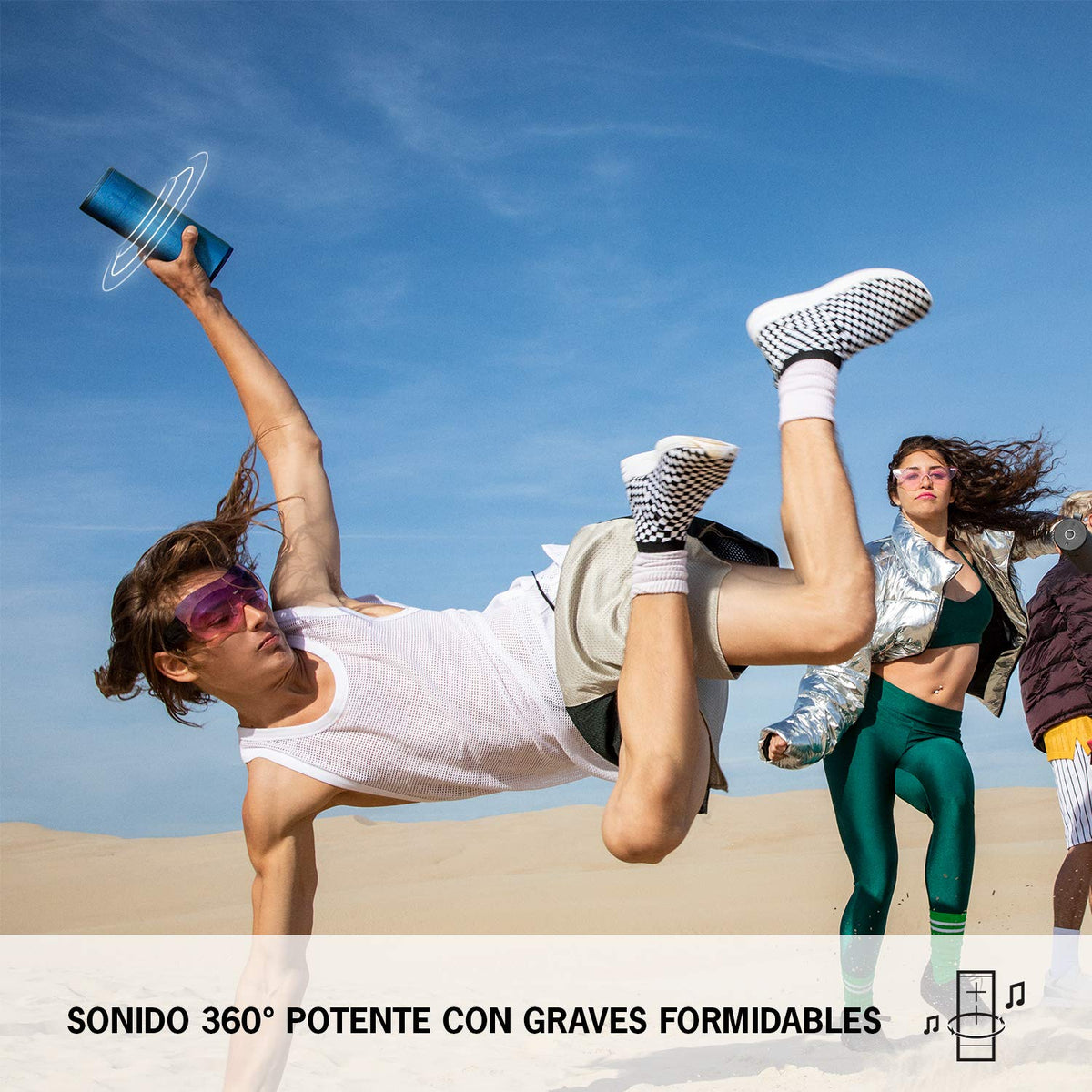 Bocina Portátil Bluetooth Ultimate Ears Boom 3 Azul con Graves Profundos e Impermeabilidad IP67