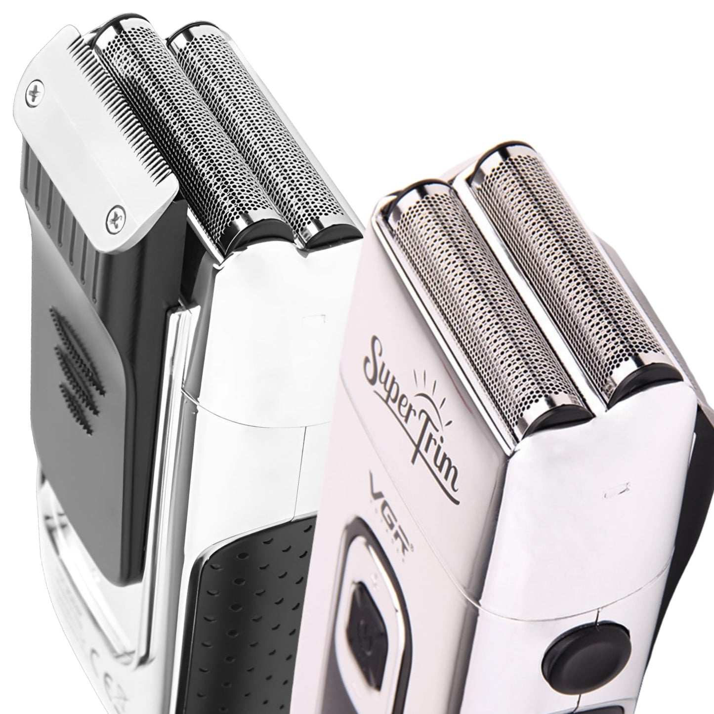 Rasuradora para Hombre Shaver Trimmer VGR V-332, Profesional, Maquina para Cortar Cabello, Barba y Patillas Inalámbrica, Recargable (Plateado)