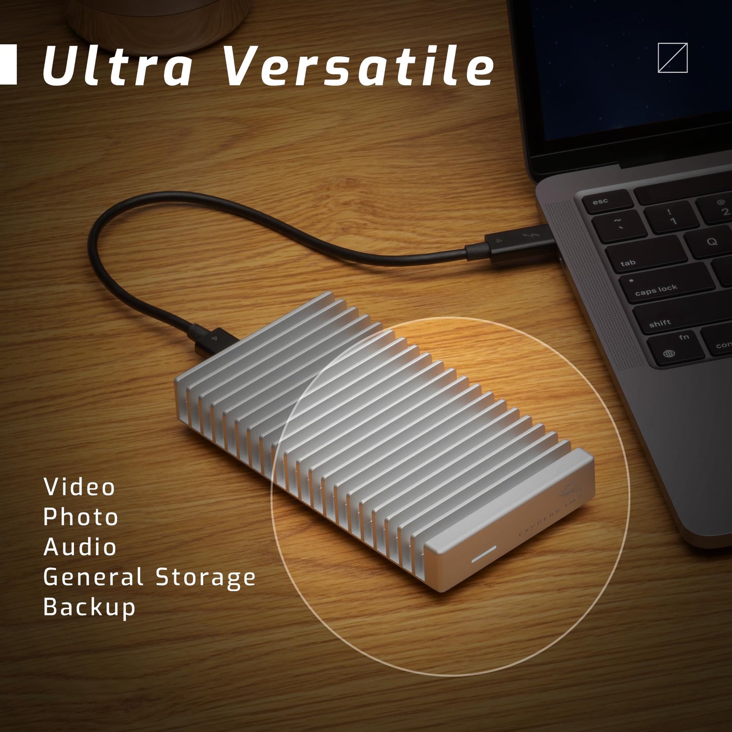 SSD Externa OWC 2TB USB-C Thunderbolt NVMe Ultra Rápida Aluminio