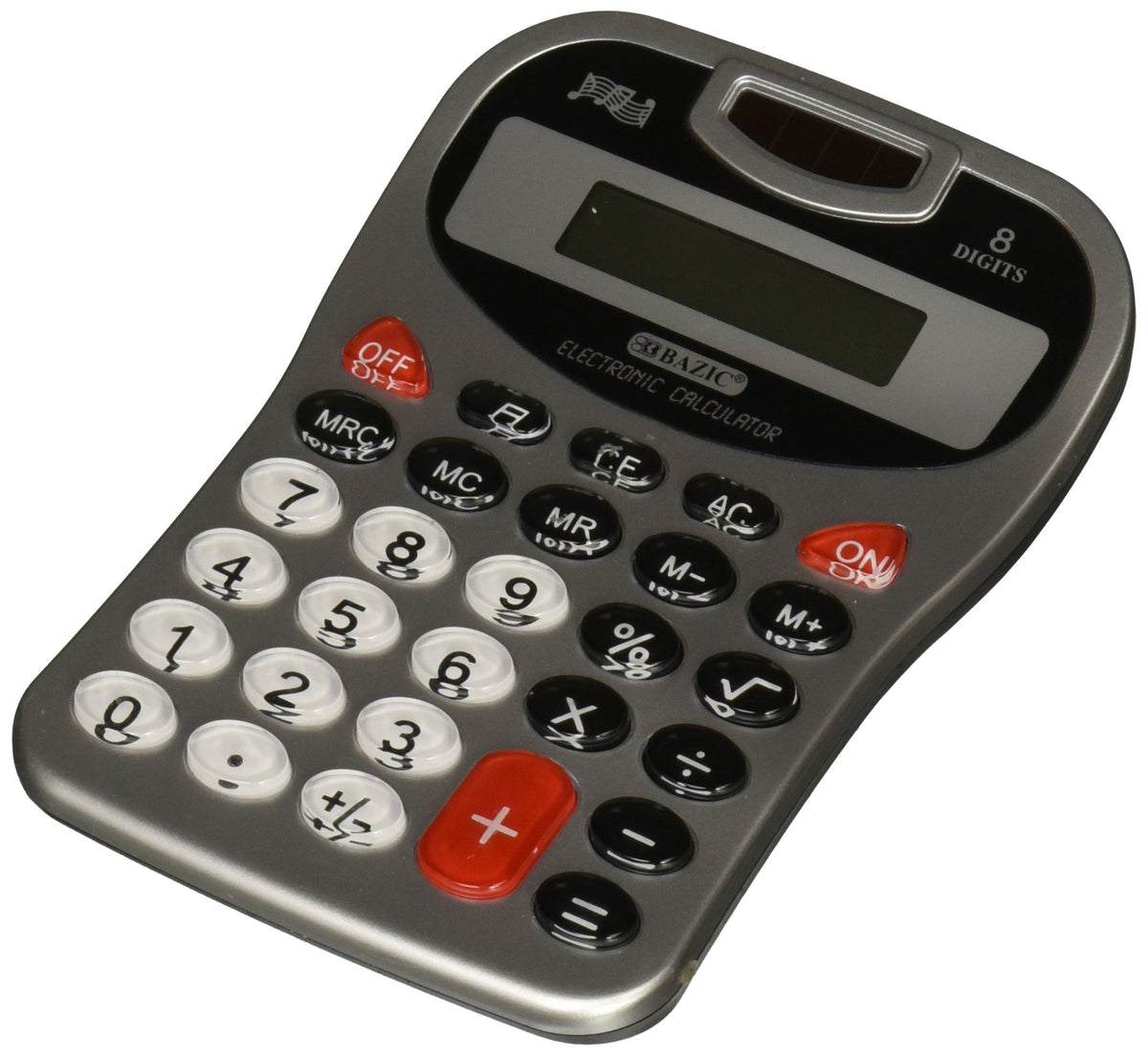 Calculadora de Escritorio BAZIC Plateada con Tono