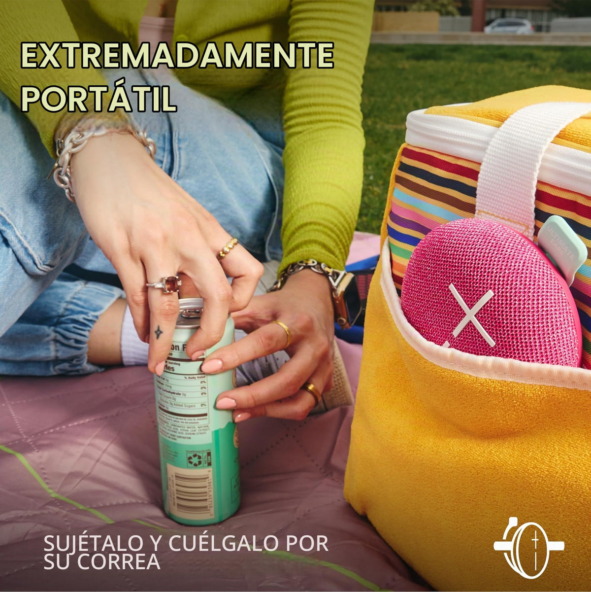 Altavoz Bluetooth Ultraportátil Ultimate Ears Rosa Suave con Graves Grandes y Impermeable IP67
