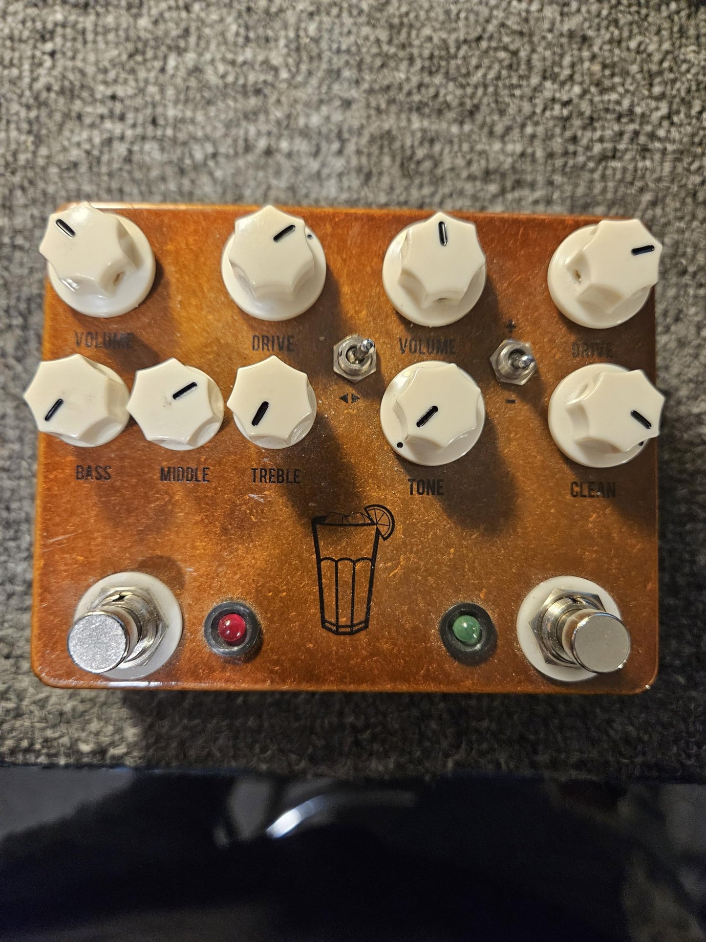 JHS Overdrive Pedal de efectos para guitarra, Sweet Tea, Marrón, 0