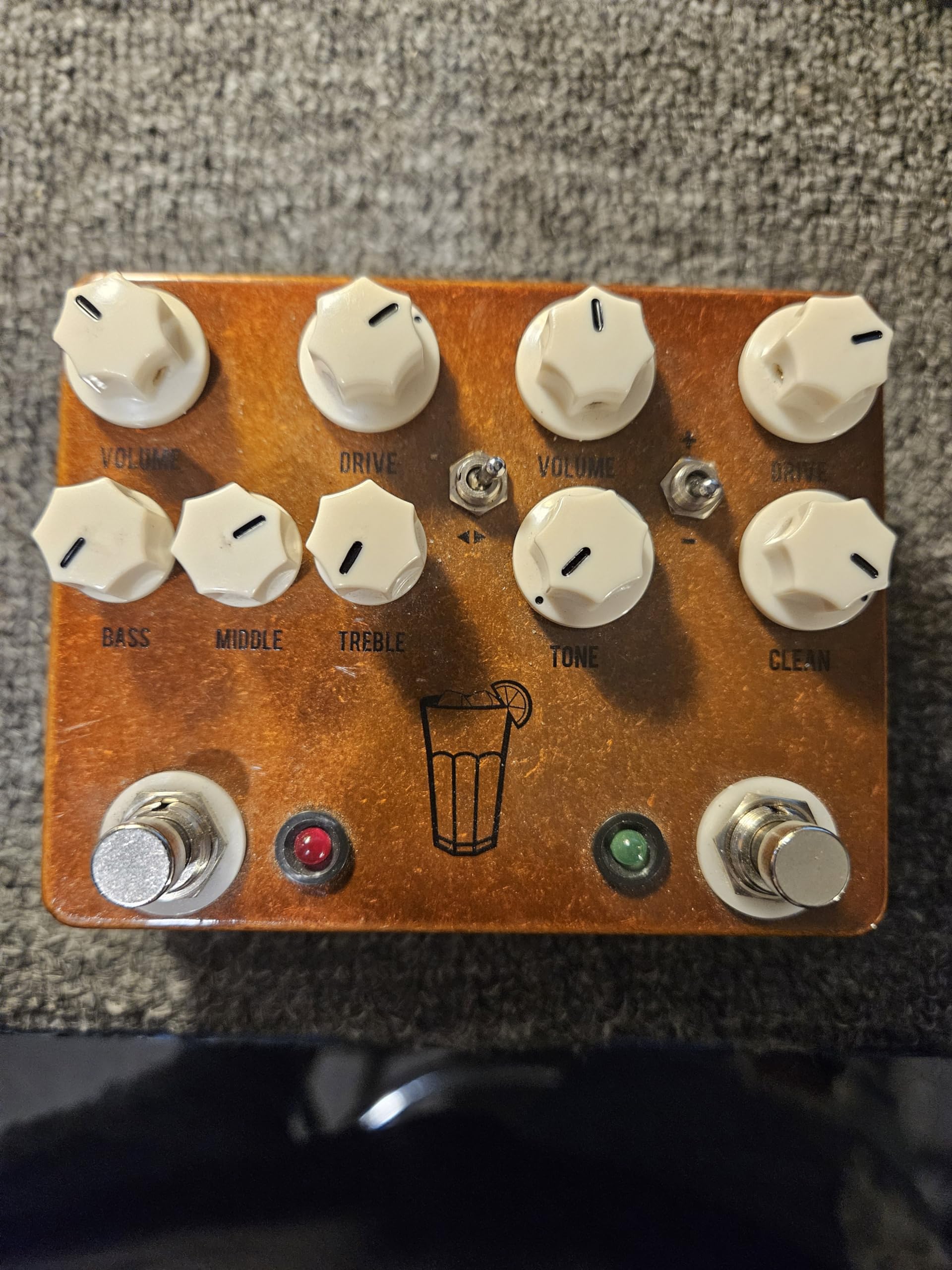 JHS Overdrive Pedal de efectos para guitarra, Sweet Tea, Marrón, 0