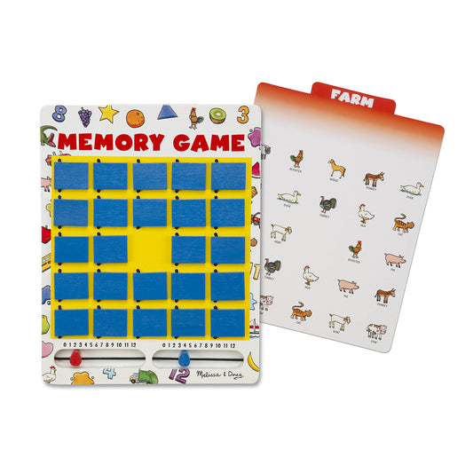 Juego de Memoria Melissa & Doug Voltea-y-Gana Juegos Para Viajes de Mesa 7 Tarjetas de Doble Cara
