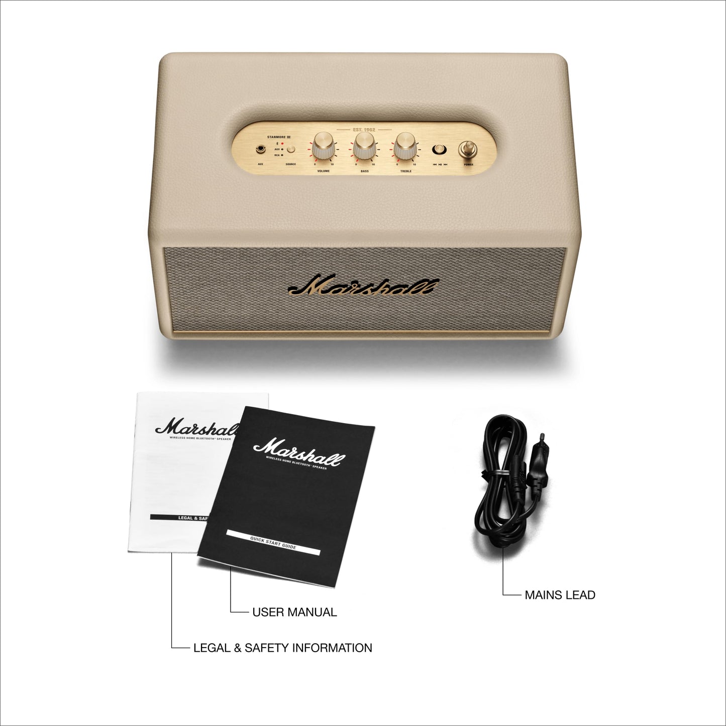 Marshall 1006015 Bocina Stanmore III Bluetooth - Blanco
