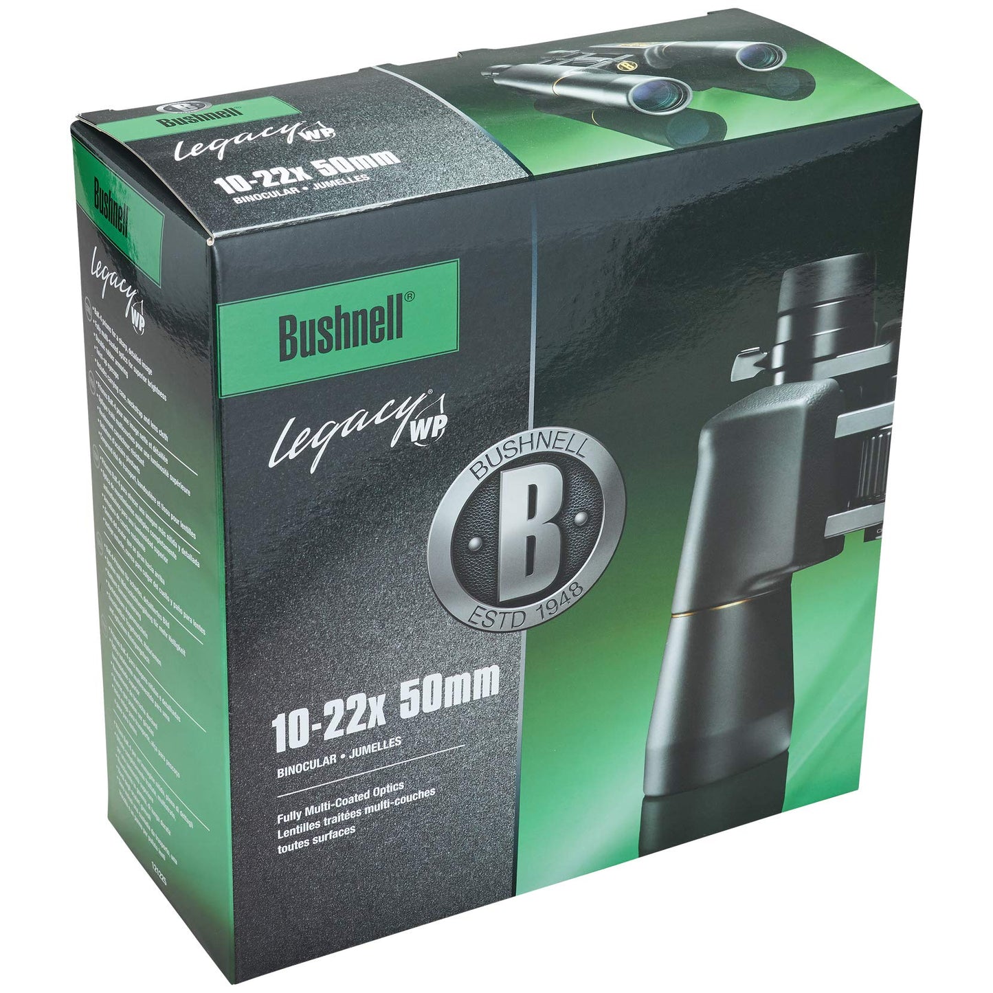 Bushnell Binocular Legacy WP 10-22X50, Porro con Zoom Ajustable