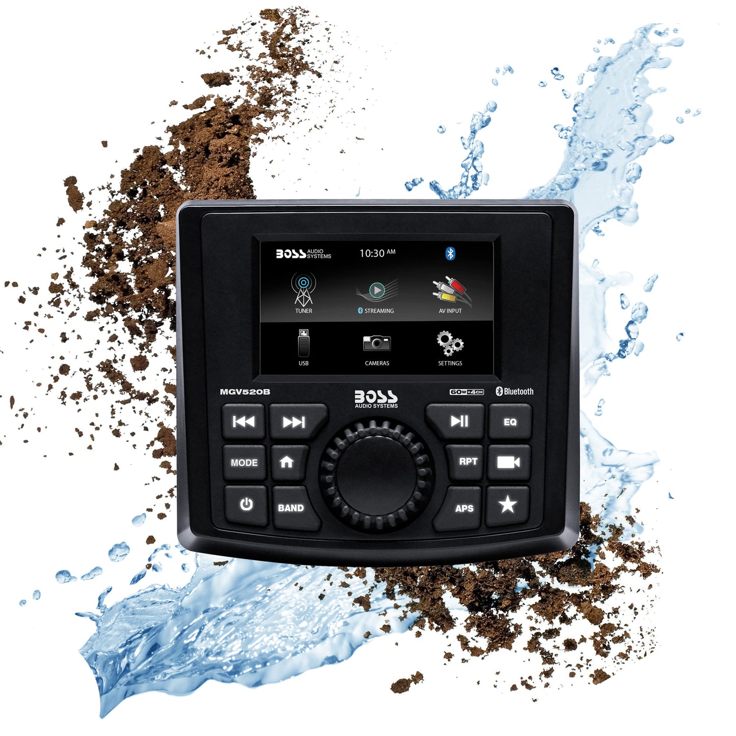 Boss Audio MGV520B Marine Stereo Head Unit - AM/FM/BT/USB [MGV520B]