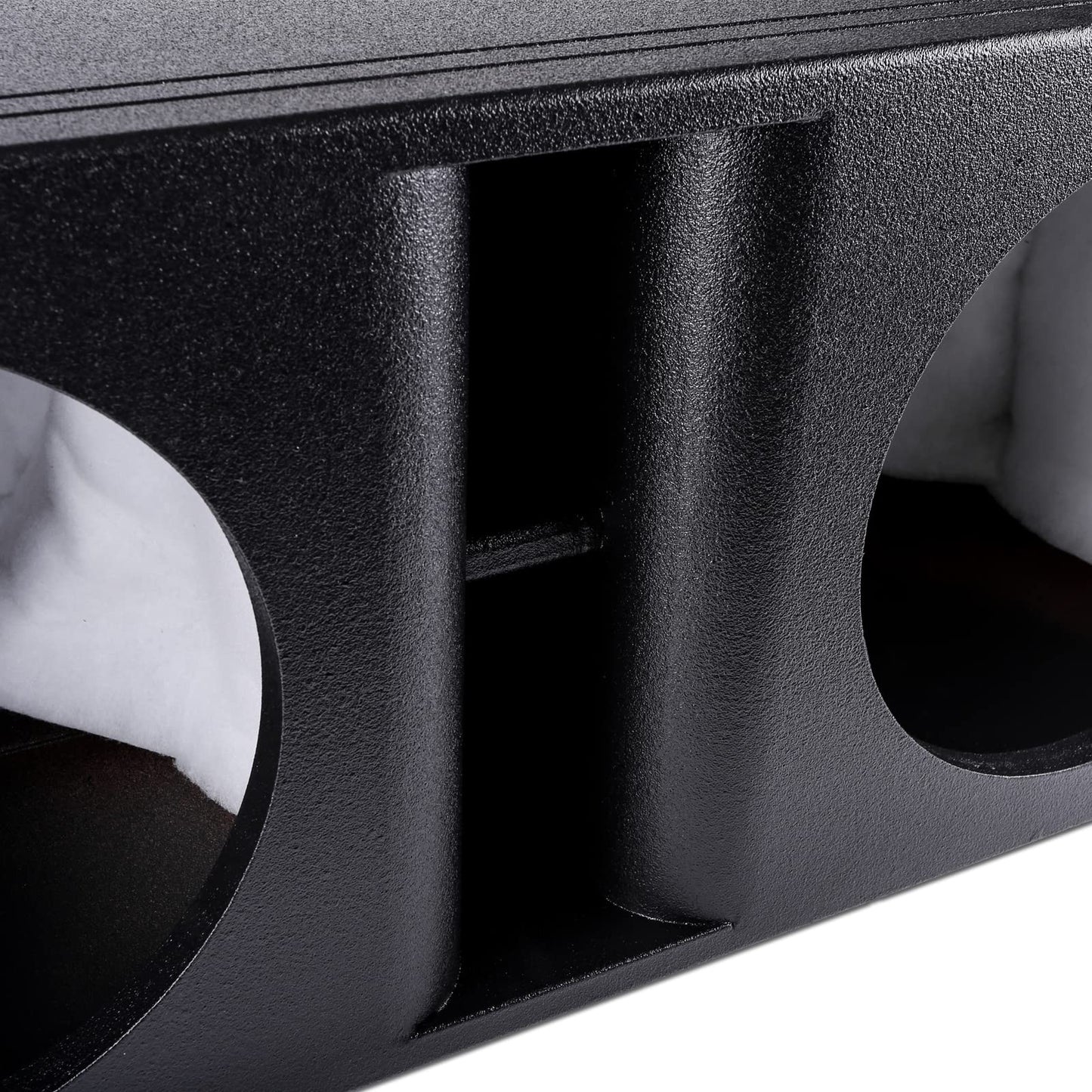 Skar Audio AR2X12V - Caja de subwoofer de doble ajuste universal con revestimiento de armadura de ajuste universal con puerto Kerf