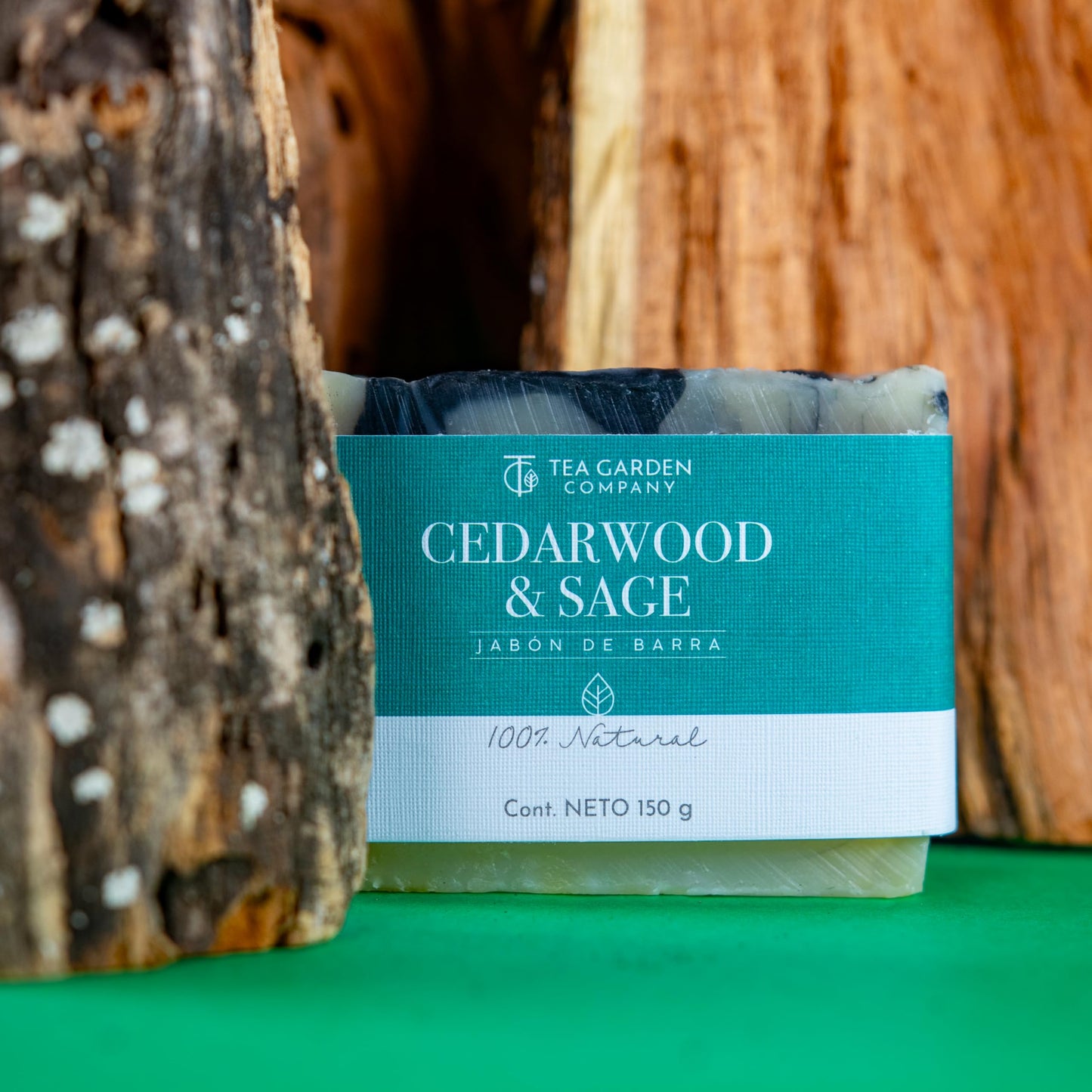 Jabón de Barra Tea Garden Company Cedarwood & Sage Natural 150 Gr