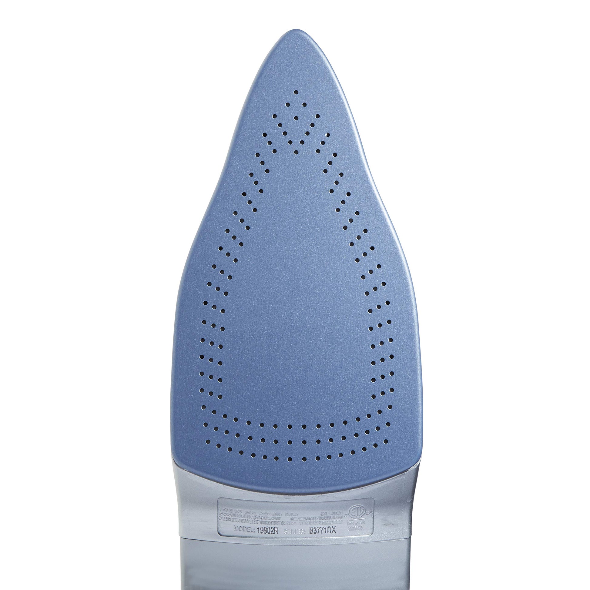 Hamilton Beach 19902R Durathon Plancha Digital con Cable Retractil, Color Gris/Morado