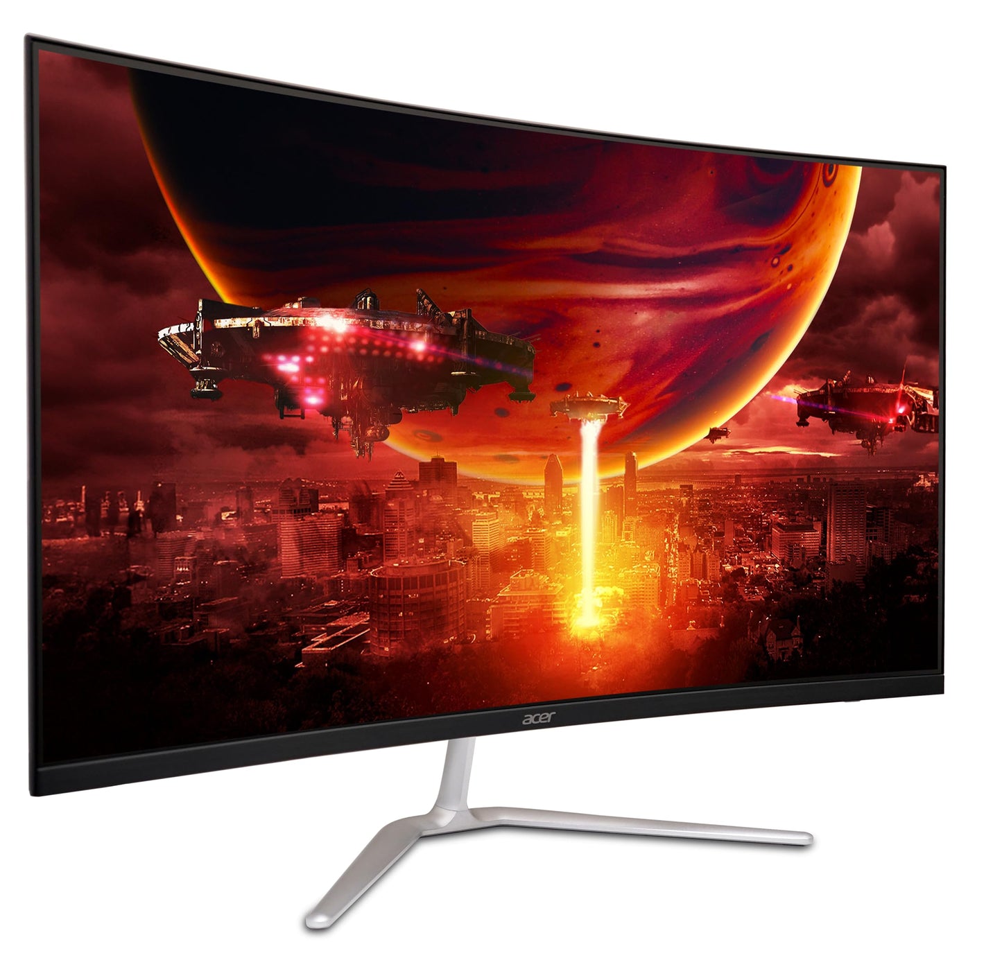 Acer Monitor Gamer Nitro ED0 31.5" Curvo FHD (1920 x 1080) Panel VA | frecuencia de actualización 165Hz (por DisplayPort) | Tiempo de Respuesta 1ms (VRB) | Puertos HDMI y DisplayPort