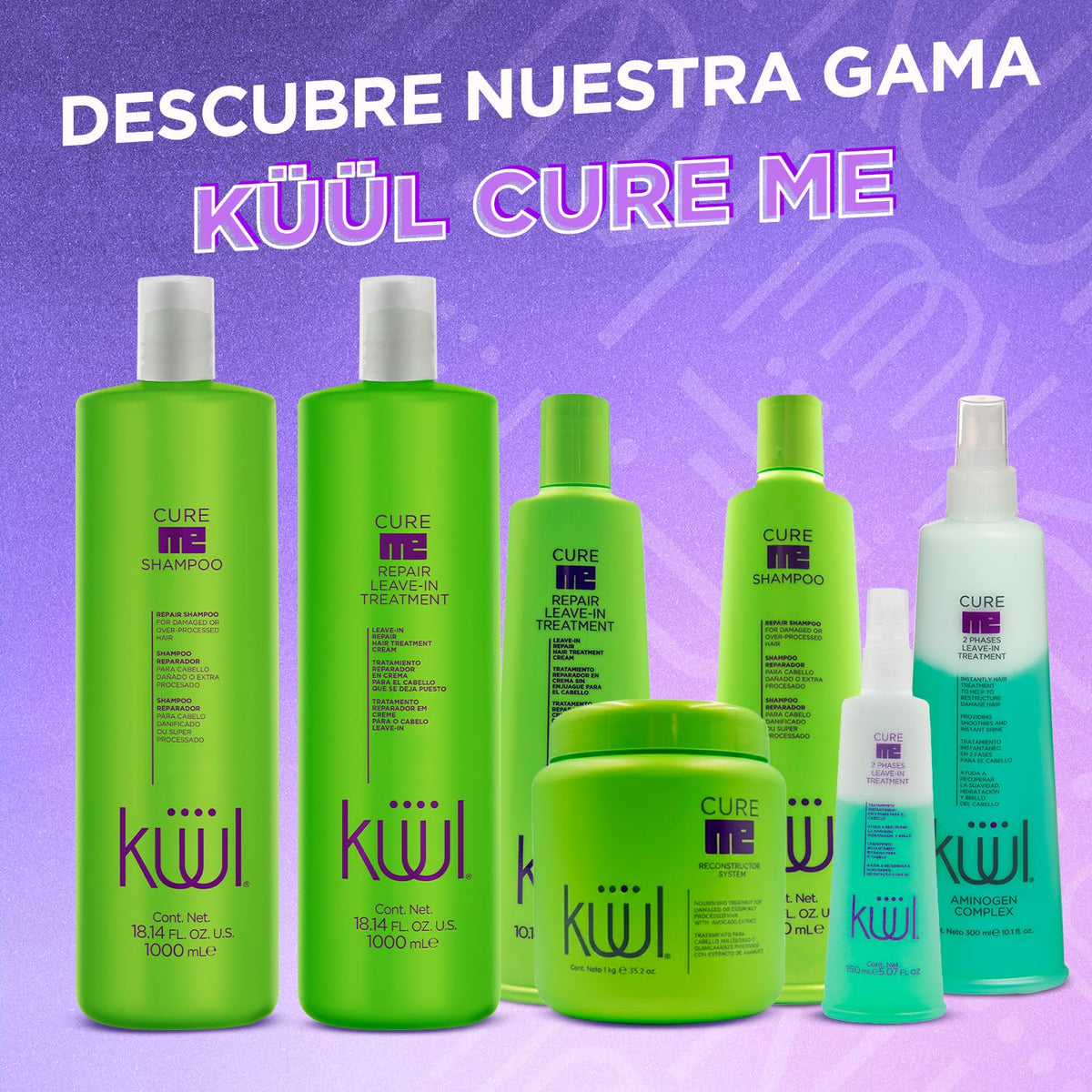 Shampoo Reconstructor KÜÜL Seco Maltratado Debilitado 1L