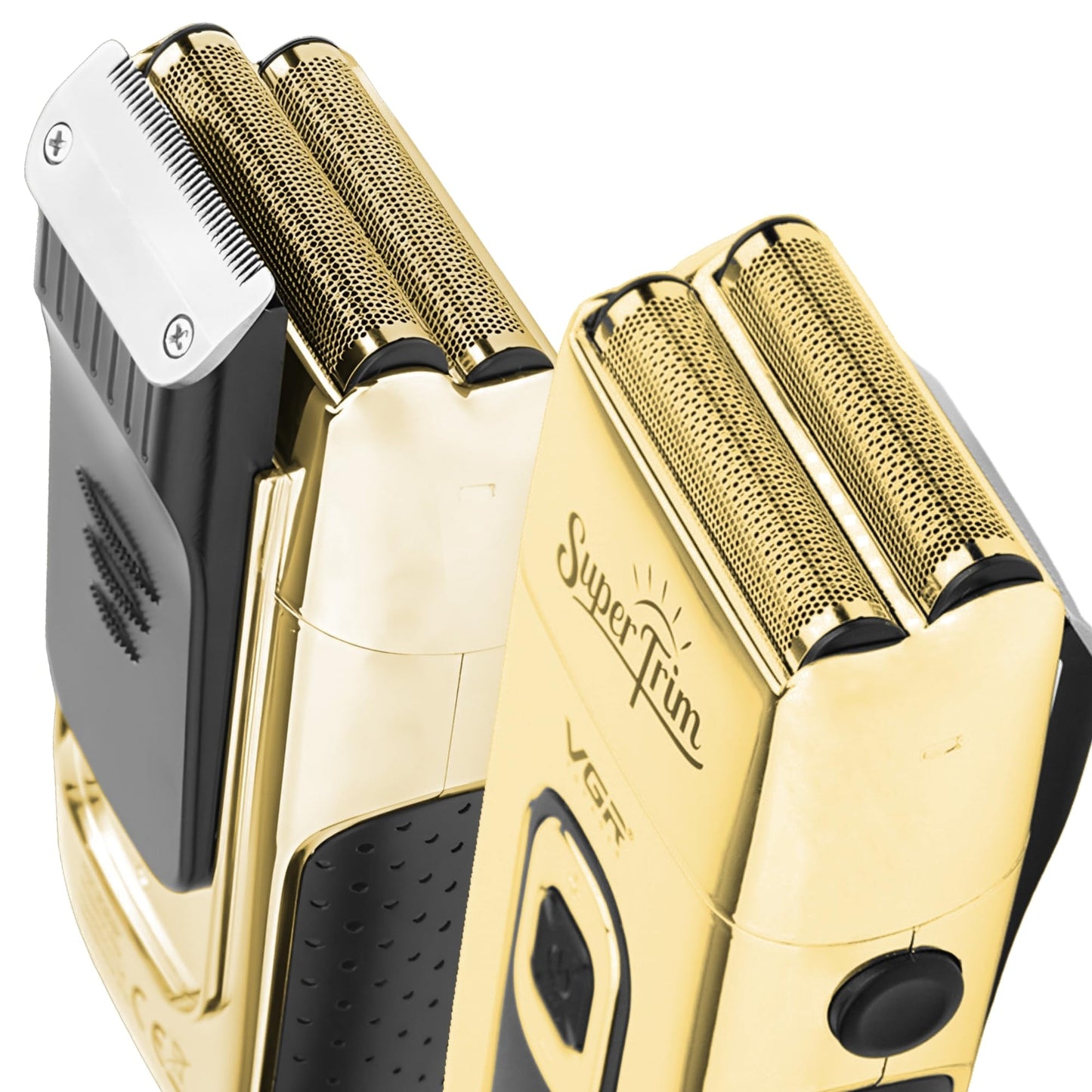 Rasuradora para Hombre Shaver Trimmer VGR V-332, Profesional, Maquina para Cortar Cabello, Barba y Patillas Inalámbrica, Recargable (Dorado)